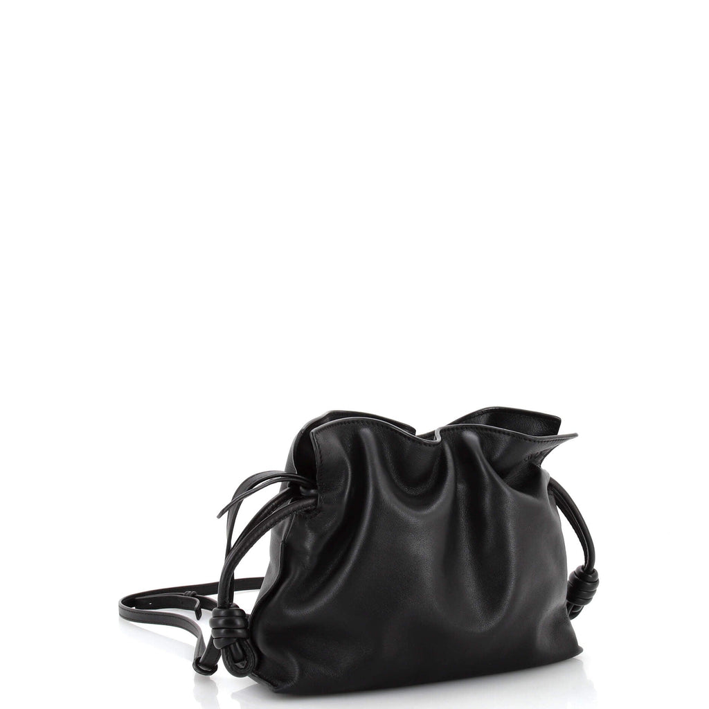 Flamenco Knot Clutch Leather Mini