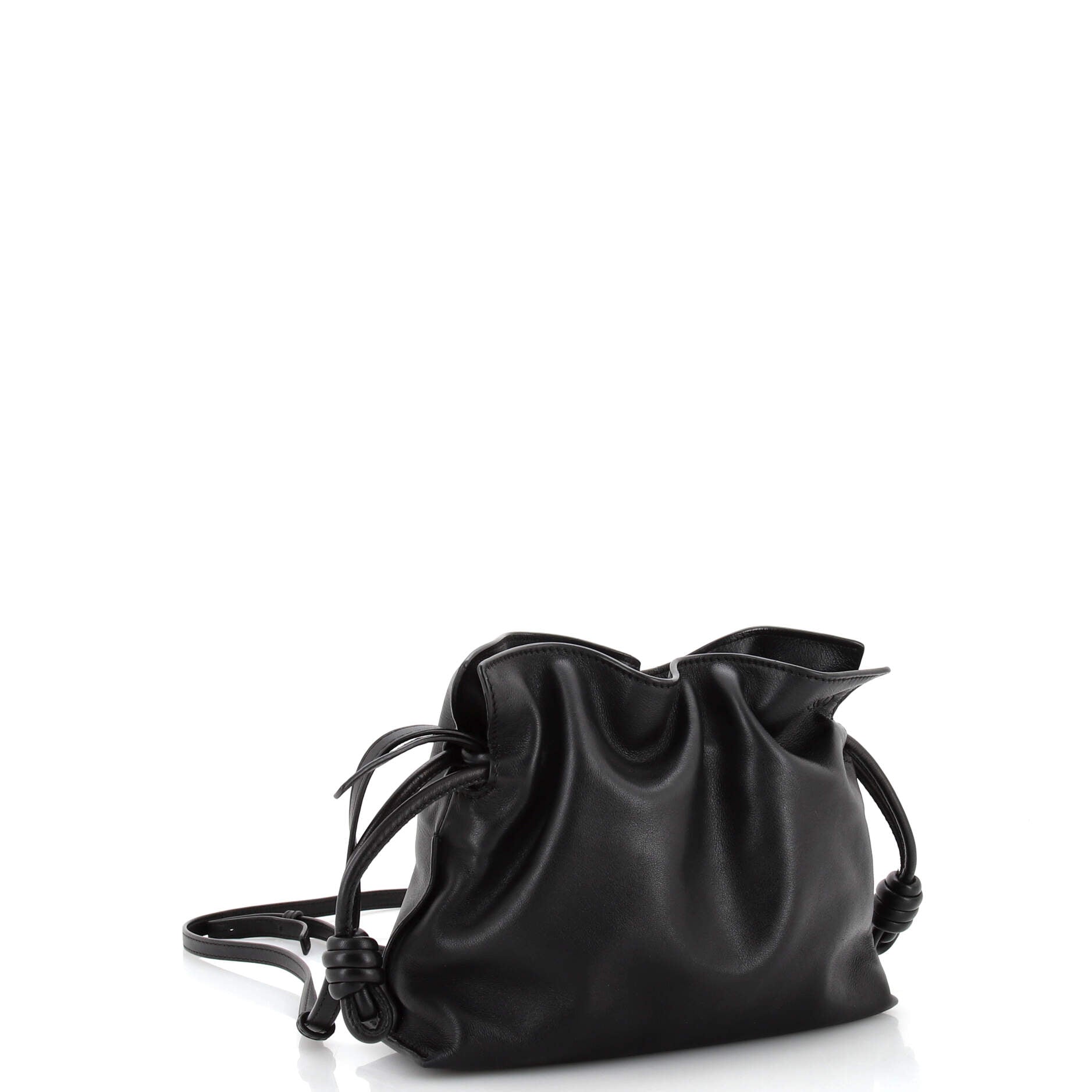 Flamenco Knot Clutch Leather Mini