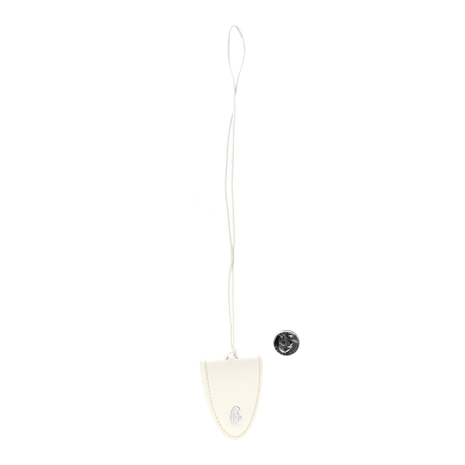 Calfskin Bag Clip White