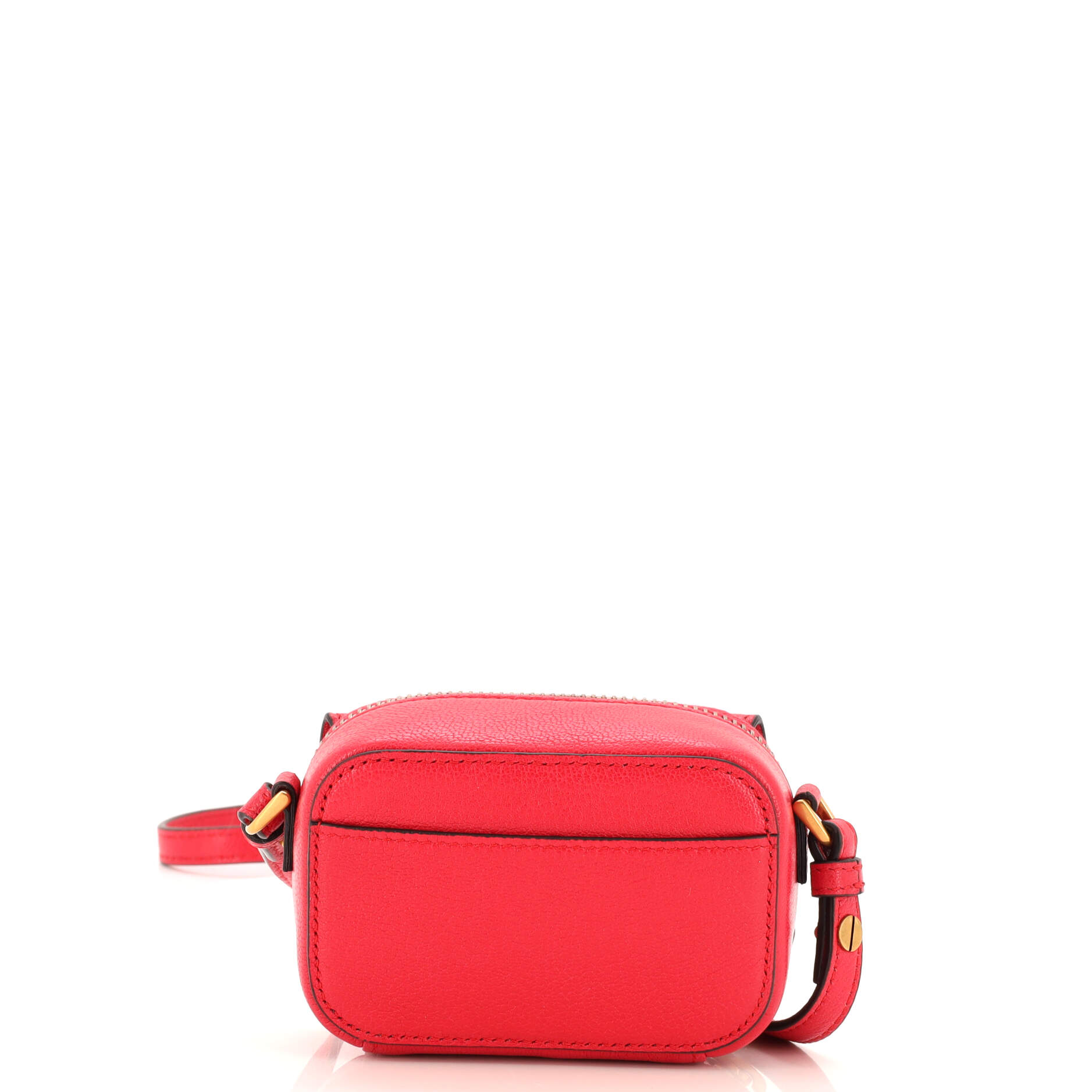 Saddle Shoulder Strap Pouch Goatskin Mini
