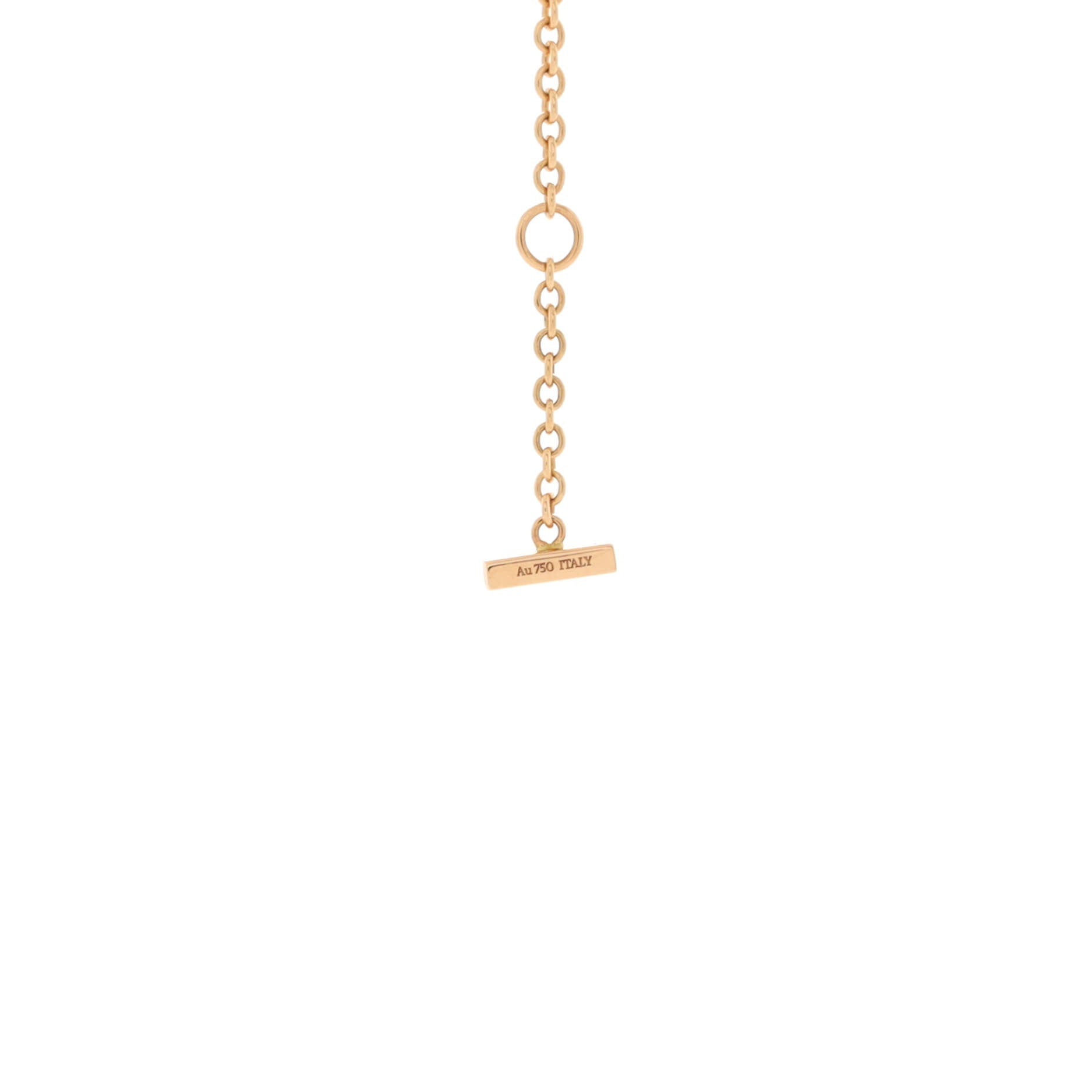 T Smile Chain Bracelet 18K Rose Gold Medium