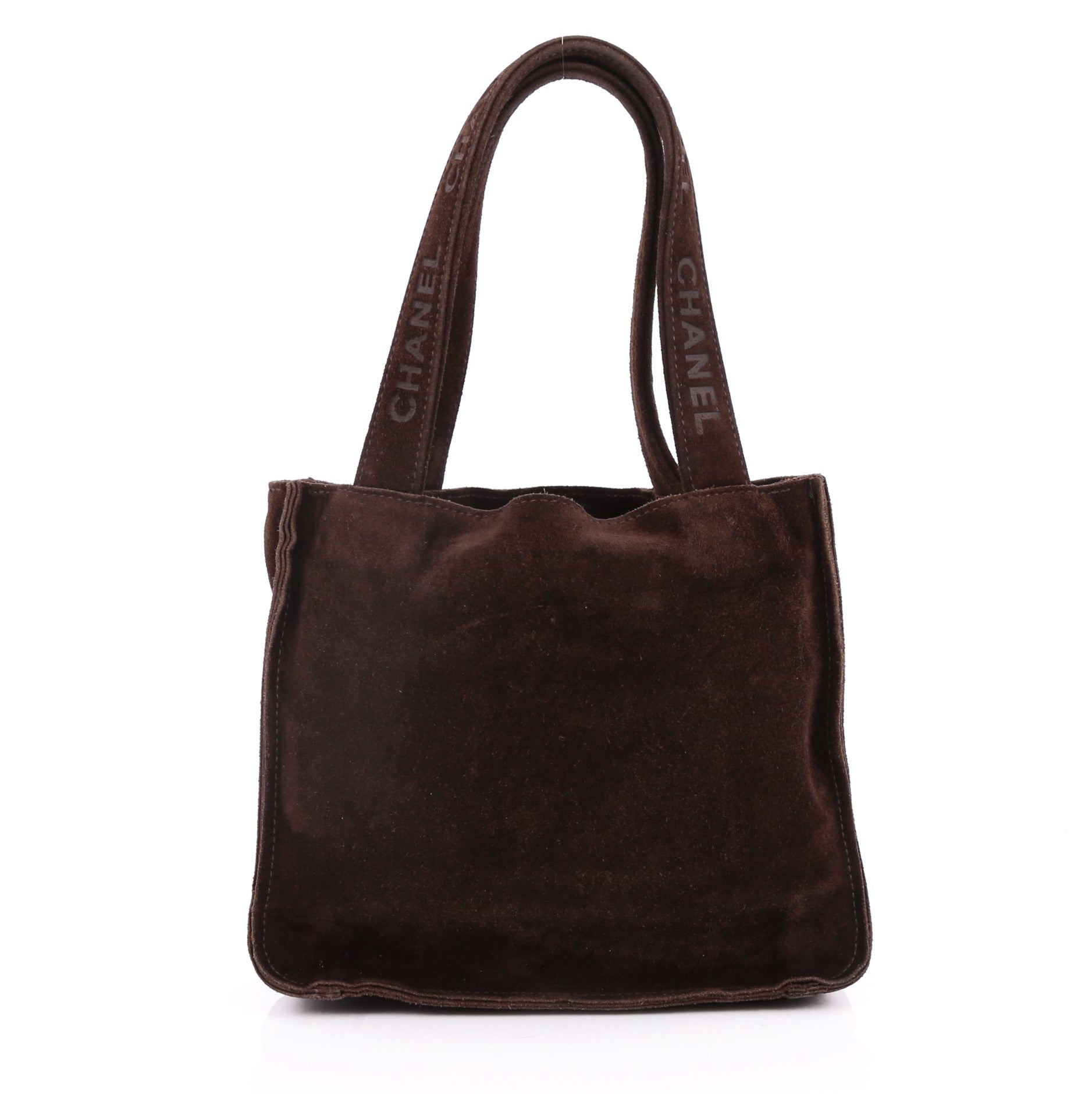Vintage Shopping Tote Suede Mini