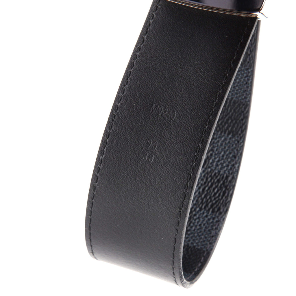 LV Initiales Reversible Belt Damier Graphite and Leather Wide 95