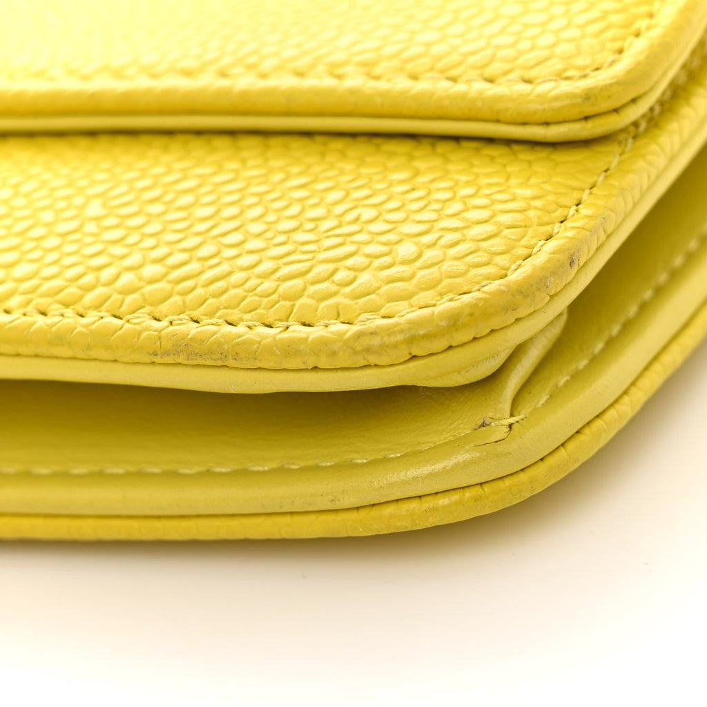 Caviar Timeless CC Wallet on Chain WOC Yellow