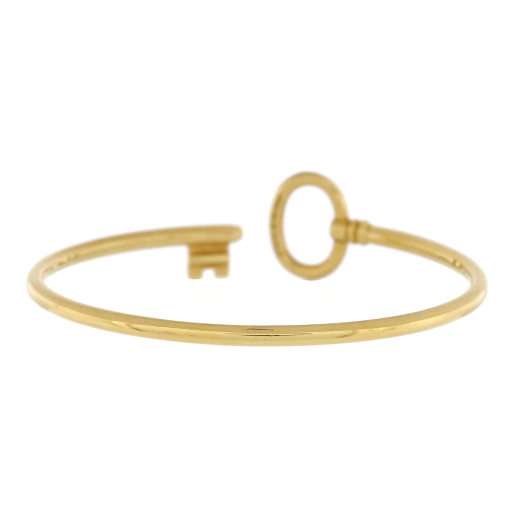 Heart Key Wire Bracelet 18K Yellow Gold