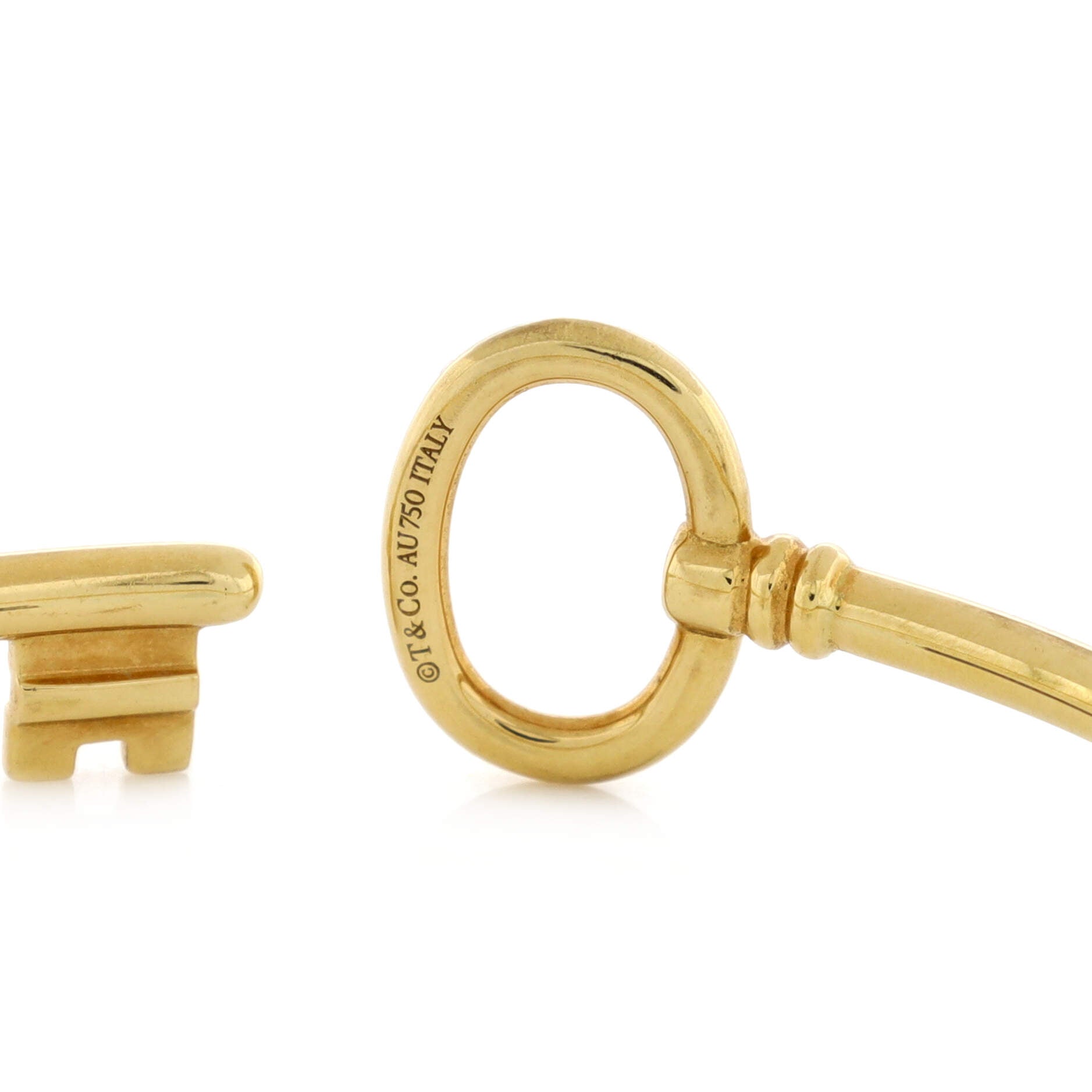 Heart Key Wire Bracelet 18K Yellow Gold