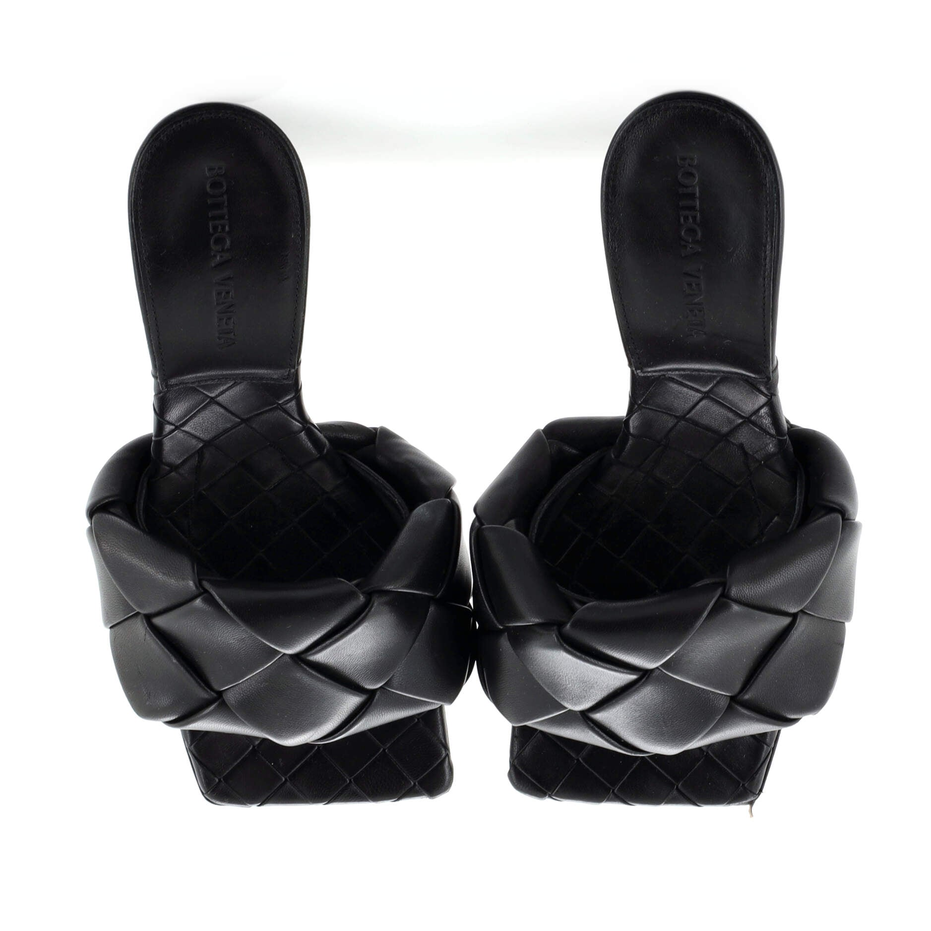 Women's Lido Heeled Sandals Maxi Intrecciato Leather