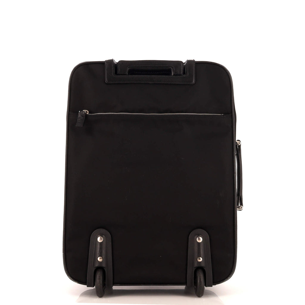 Trolley Rolling Luggage Tessuto and Saffiano Leather Mini
