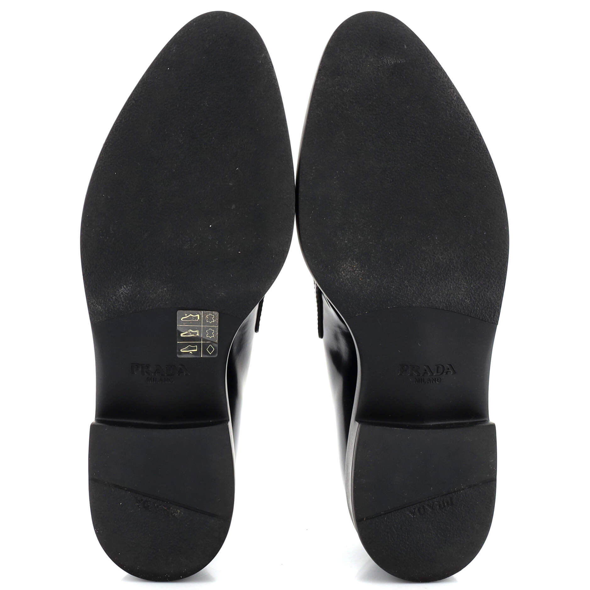 Women's Triangle Logo Loafers Spazzolato Leather