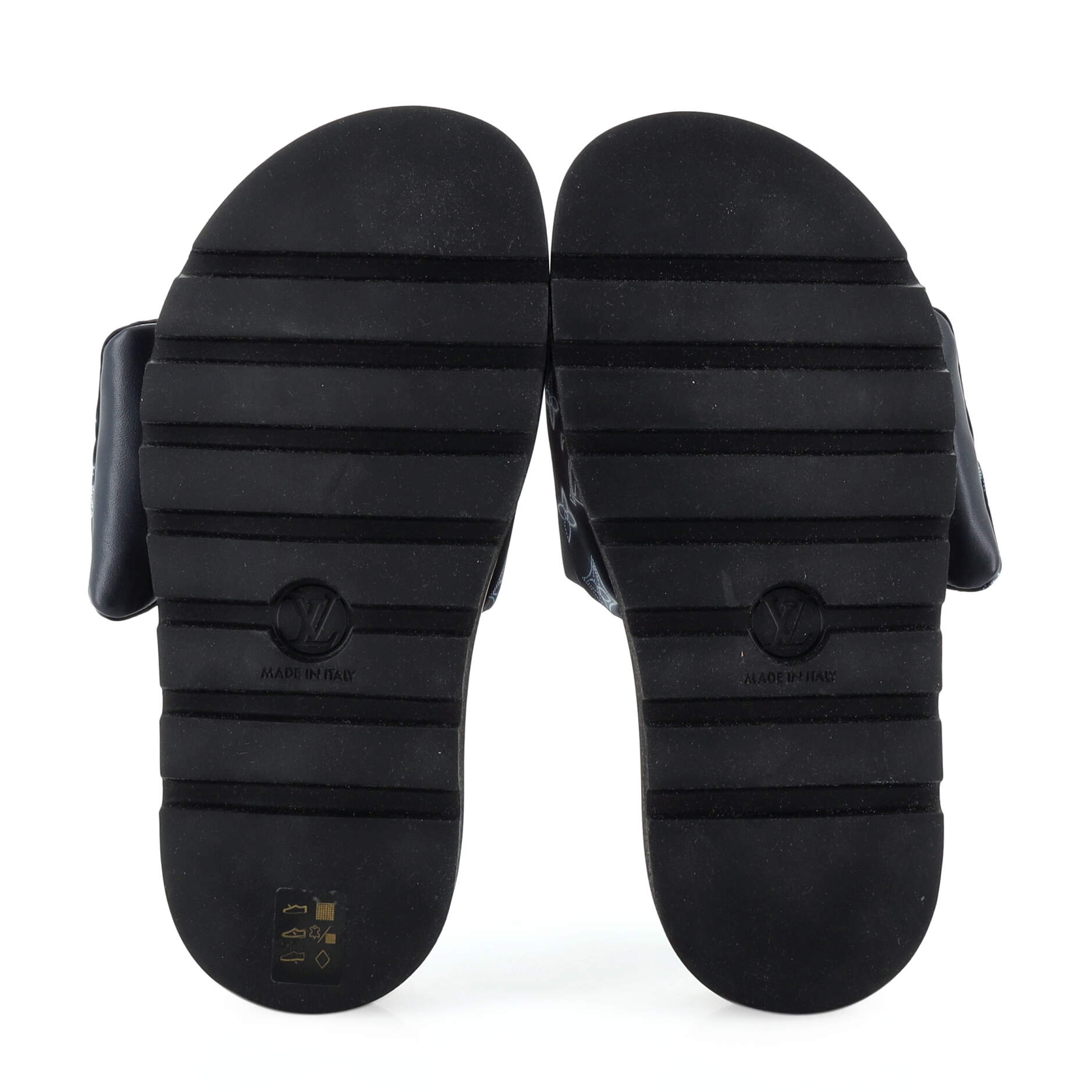 Women's Pool Pillow Comfort Mule Sandals Mahina Monogram Nylon