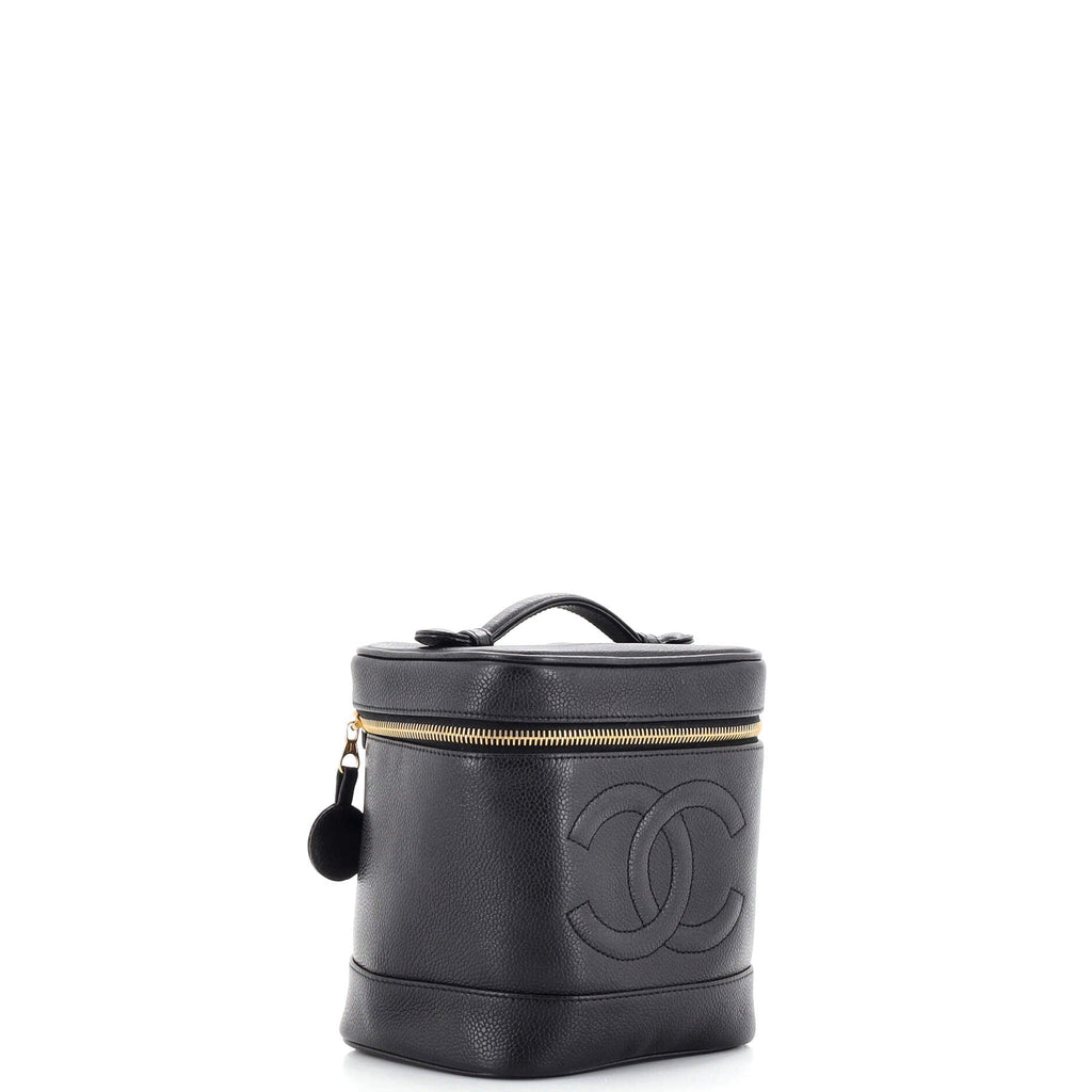 Vintage Timeless Cosmetic Case Caviar Tall