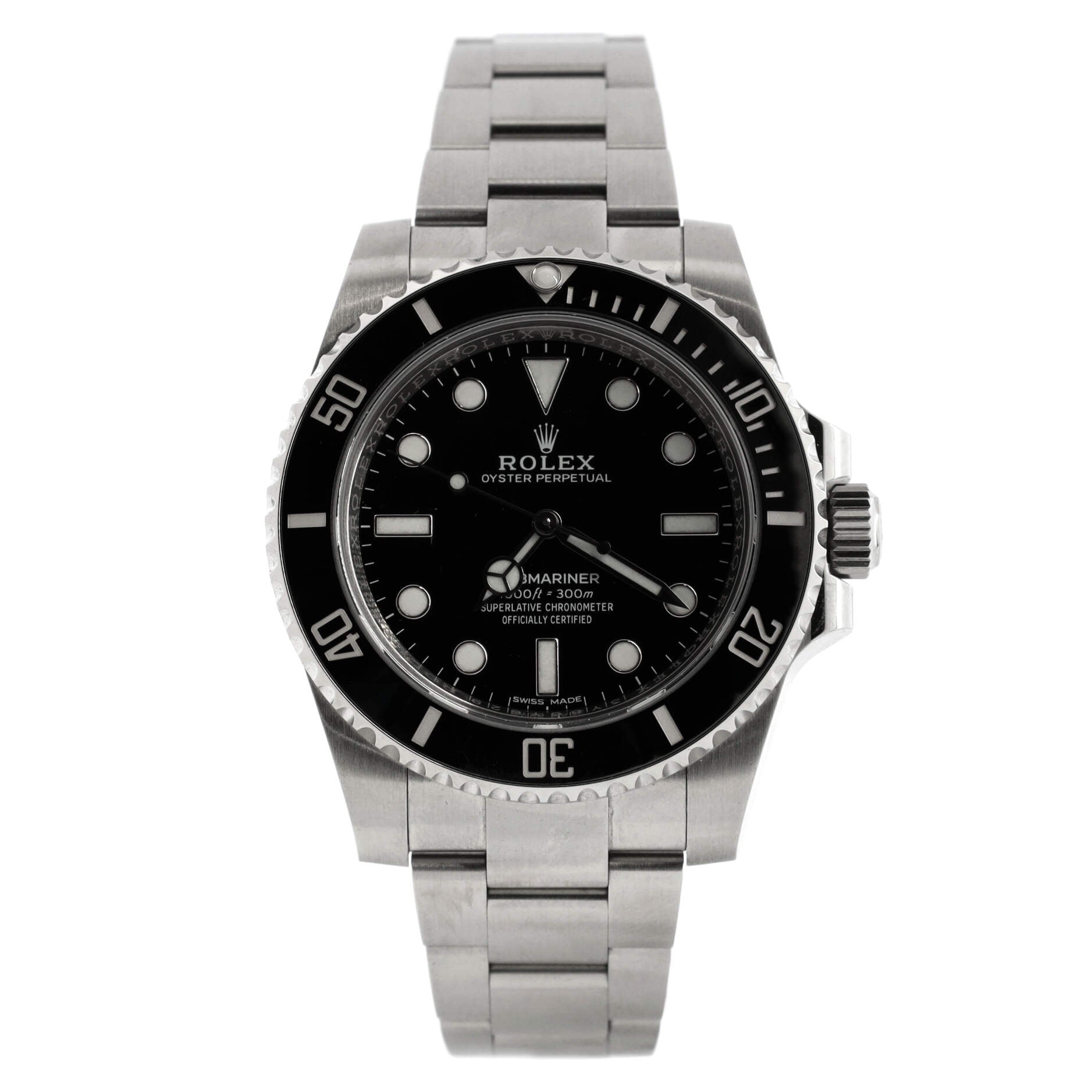 Oyster Perpetual Submariner Automatic Watch Stainless Steel and Cerachrom 40