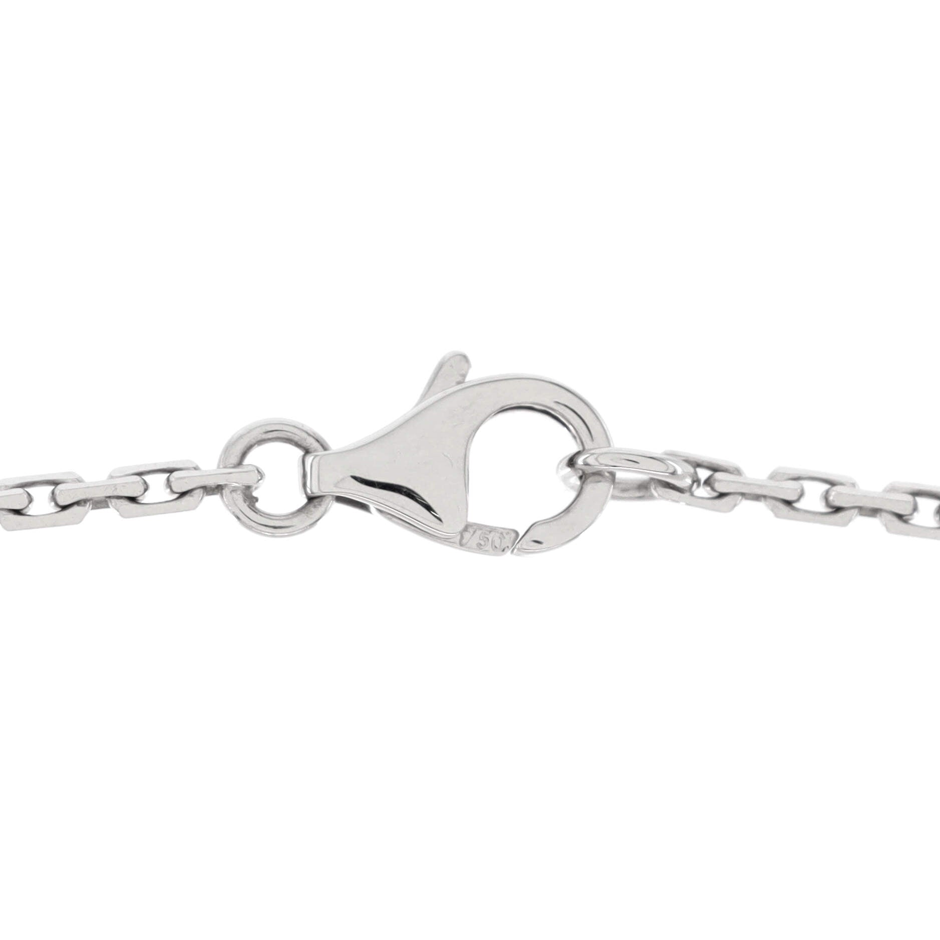 Love Interlocking Necklace 18K White Gold and Diamonds
