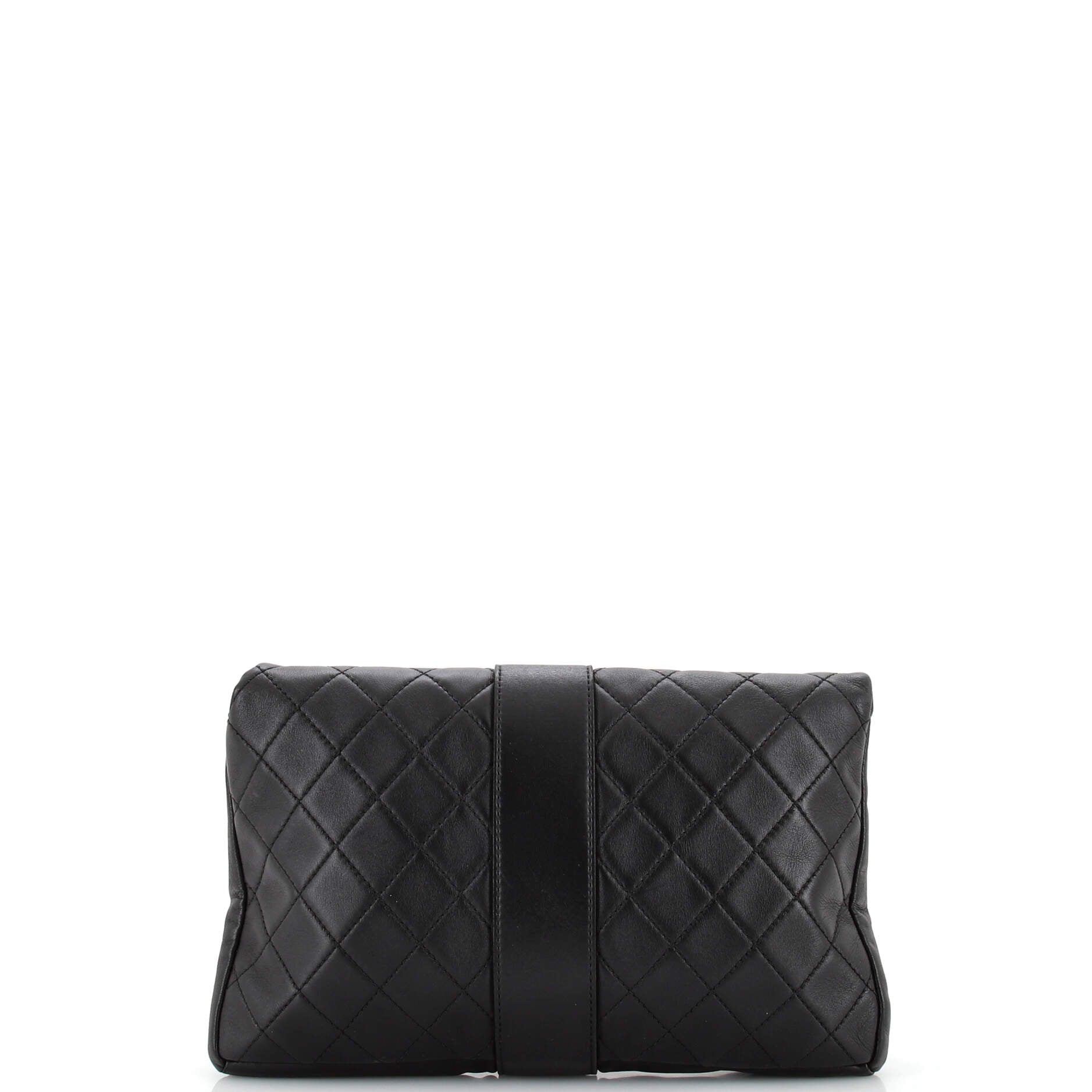 Grip Clutch Quilted Lambskin