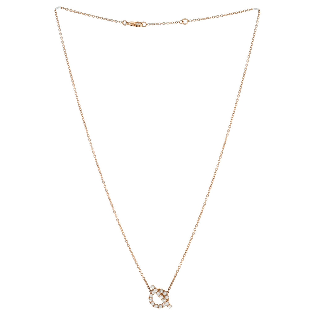 Finesse Pendant Necklace 18K Rose Gold and Diamonds