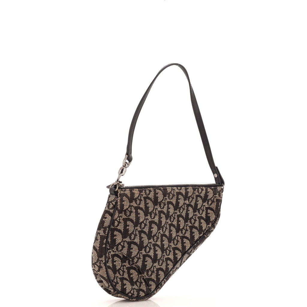 Vintage Saddle Bag Diorissimo Canvas Mini