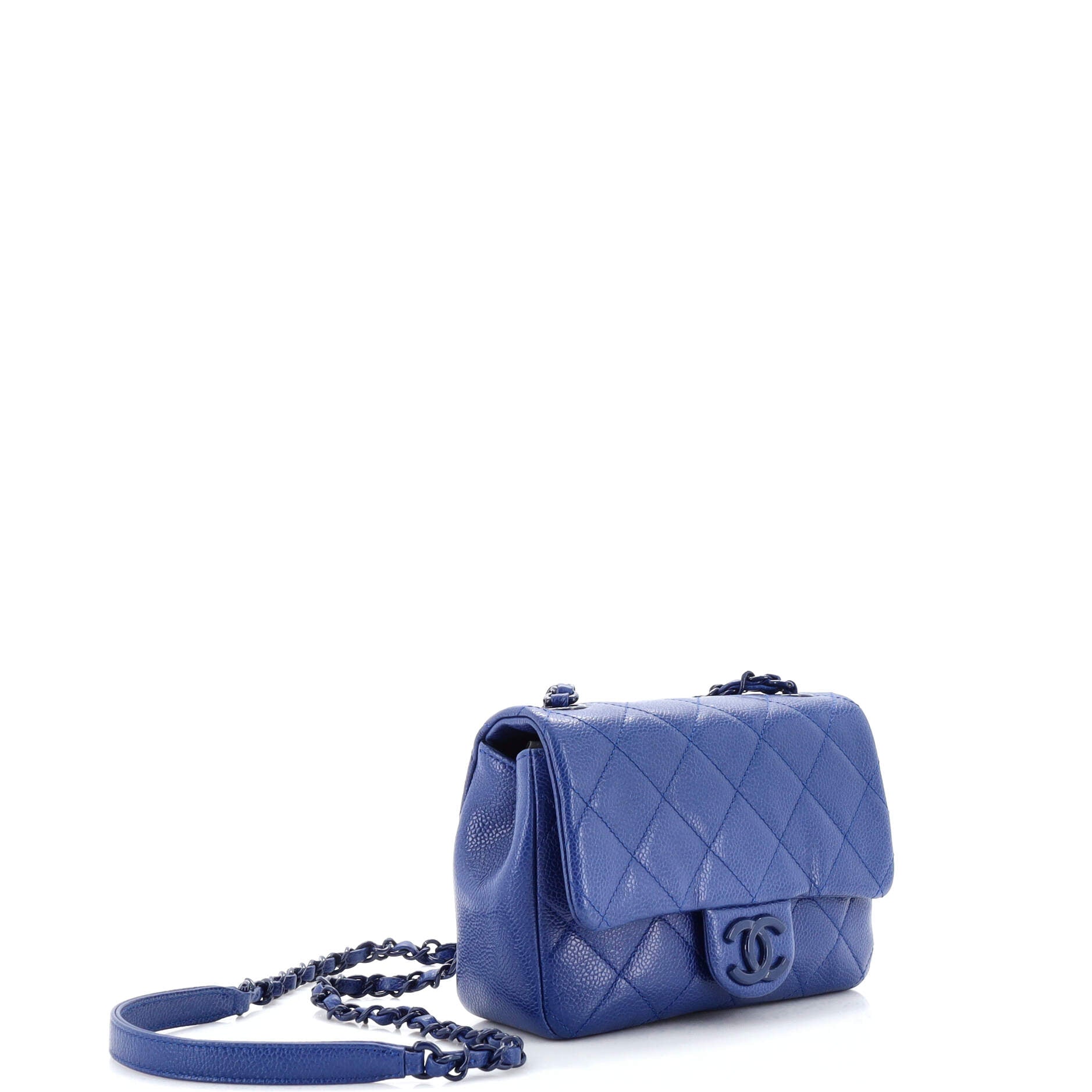 Incognito Square Flap Bag Quilted Caviar Mini