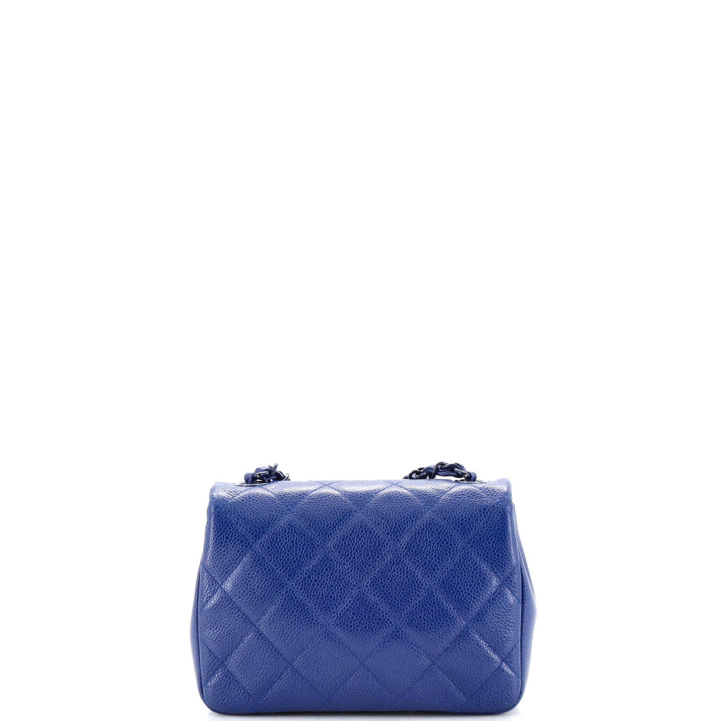 Incognito Square Flap Bag Quilted Caviar Mini