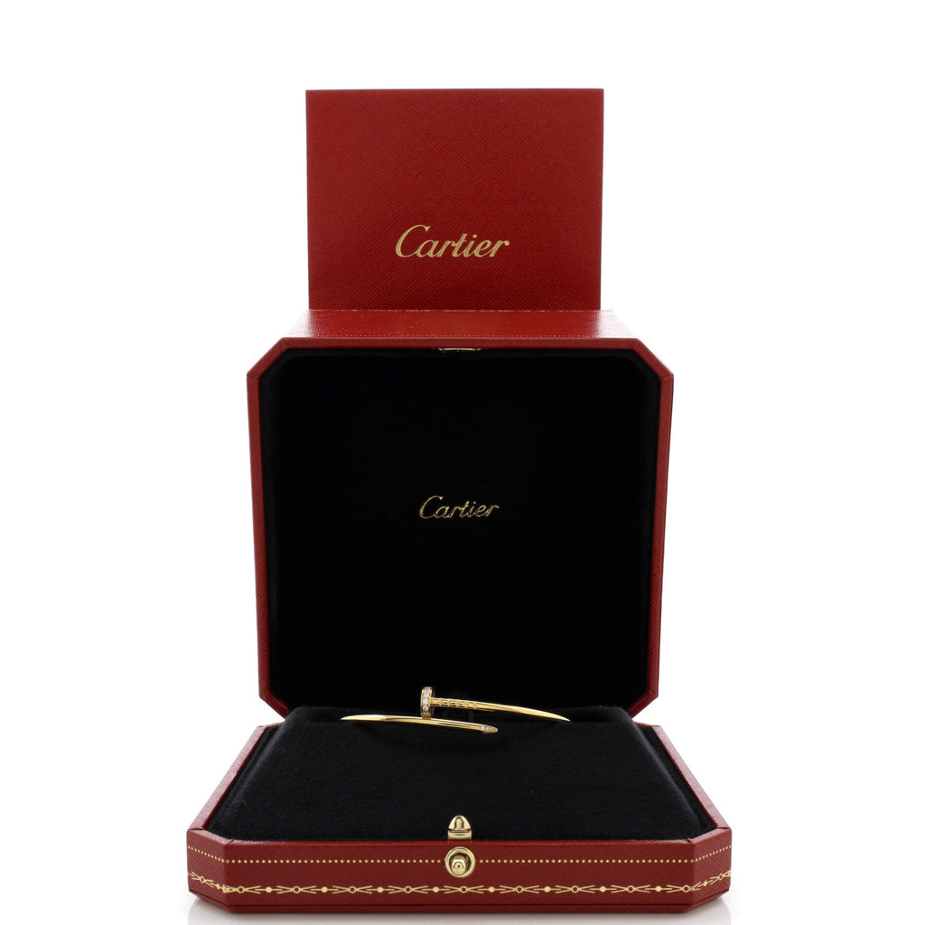 Juste un Clou Bracelet 18K Yellow Gold with Diamonds Small