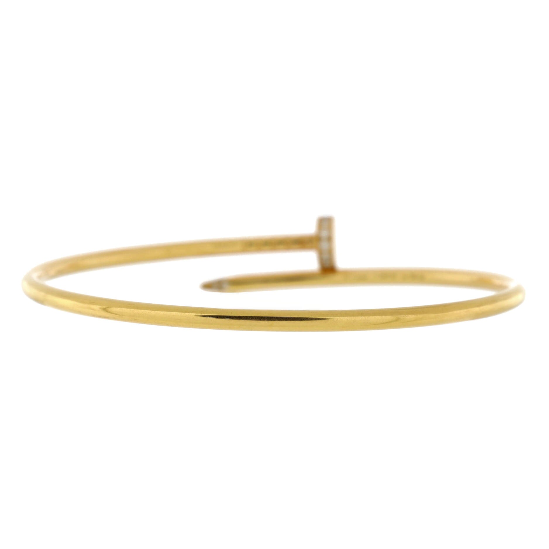 Juste un Clou Bracelet 18K Yellow Gold with Diamonds Small
