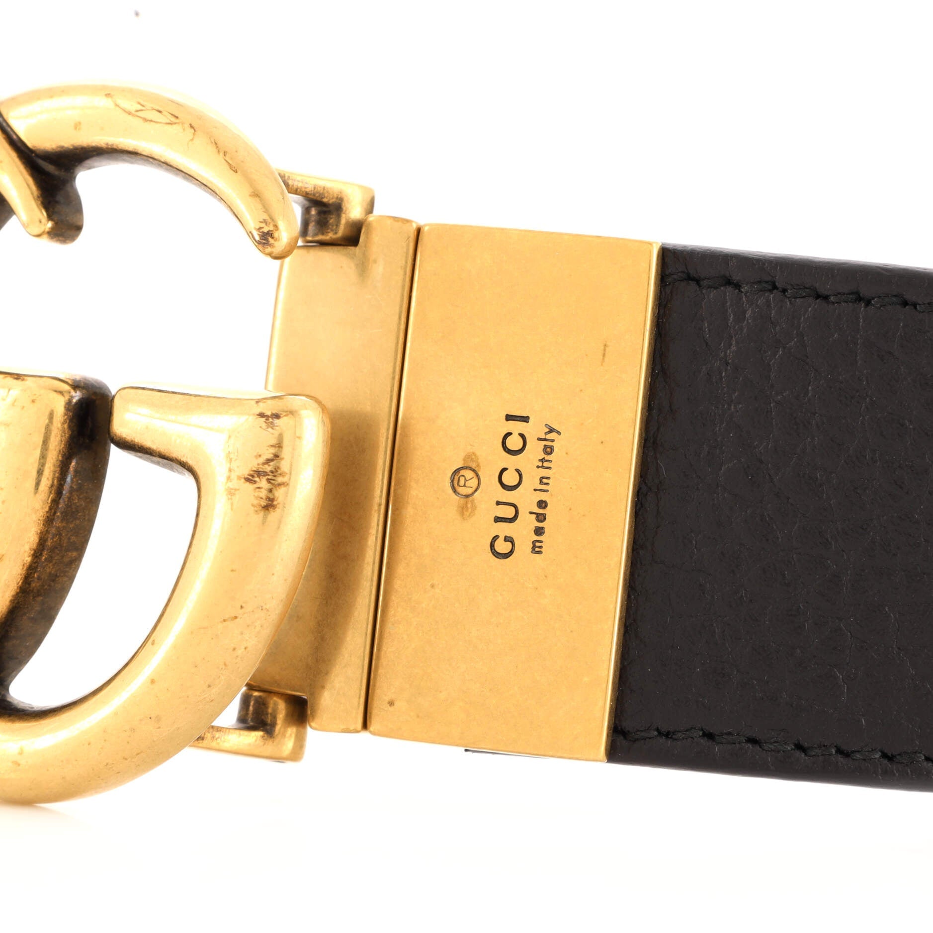 GG Marmont Reversible Belt Leather Wide 100