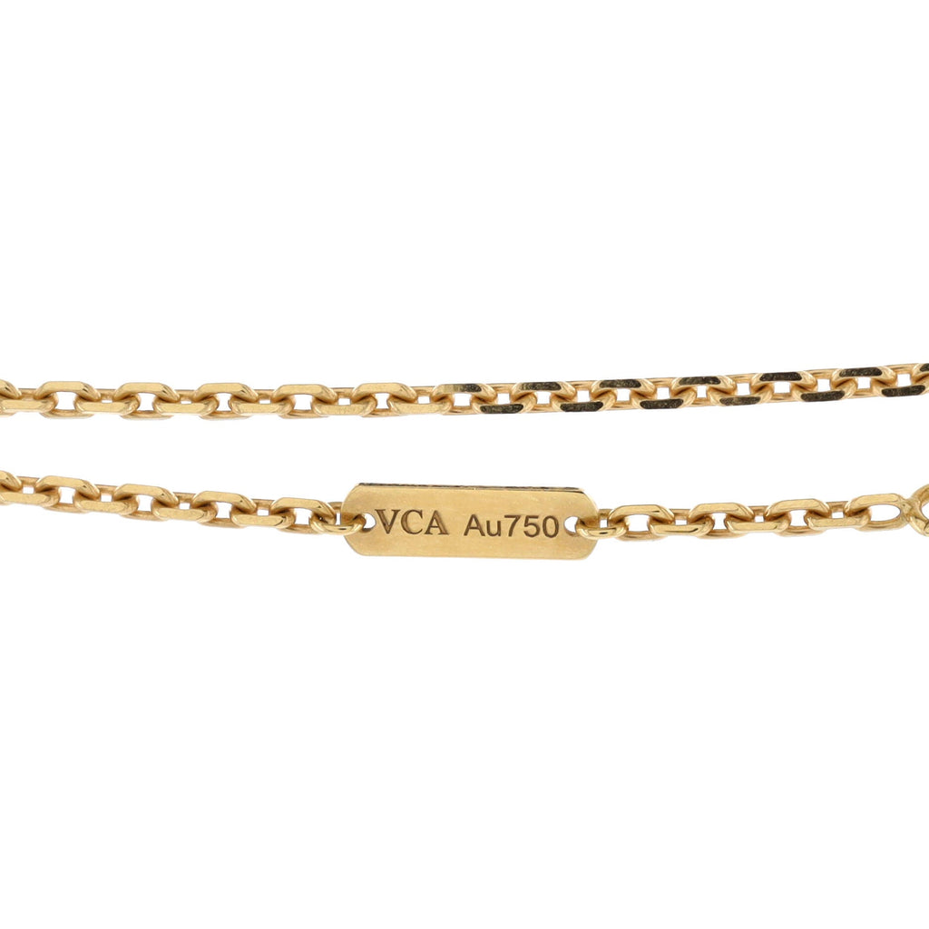 Magic Alhambra Pendant Necklace 18K Yellow Gold and Onyx