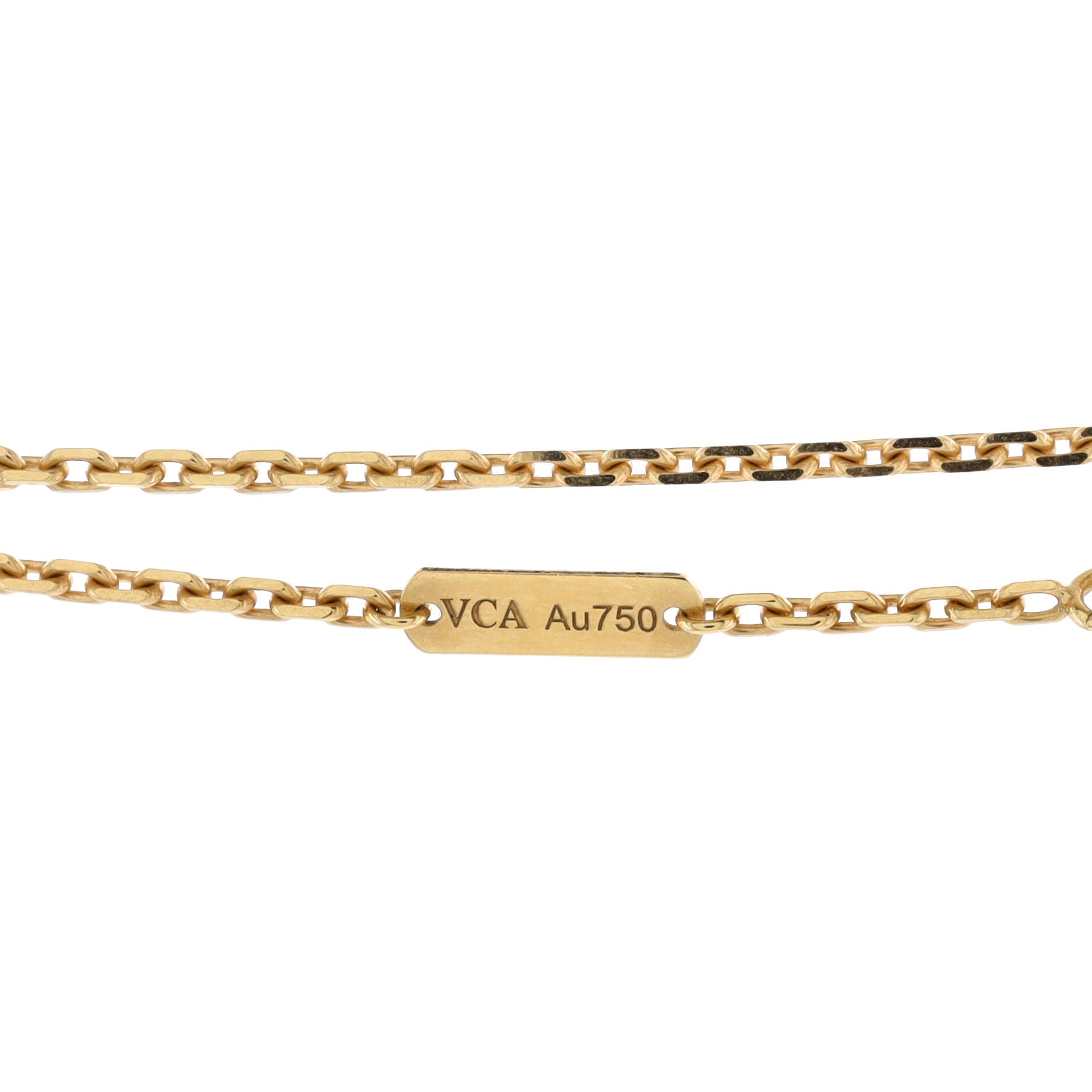Magic Alhambra Pendant Necklace 18K Yellow Gold and Onyx