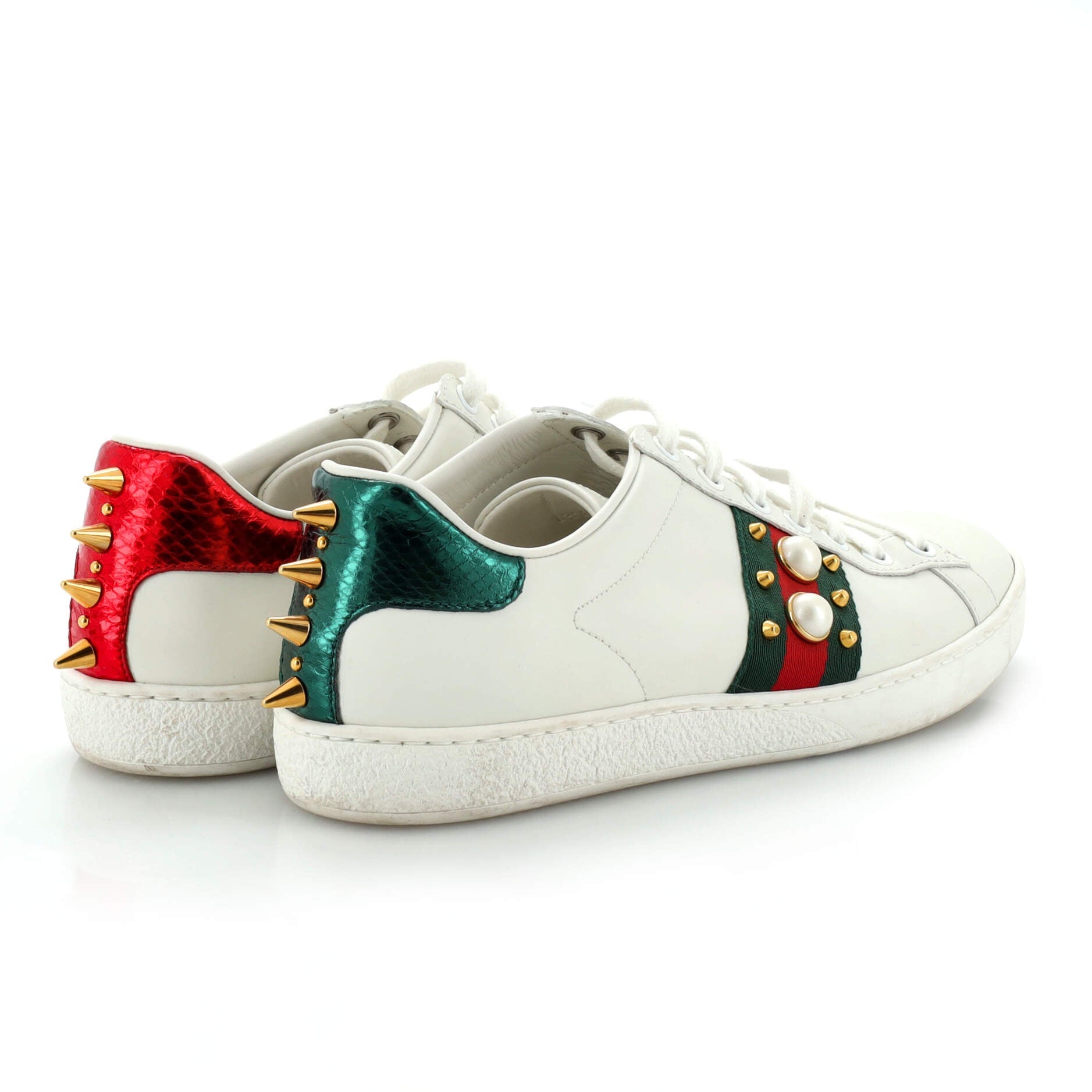 Ace Sneakers Embellished Leather