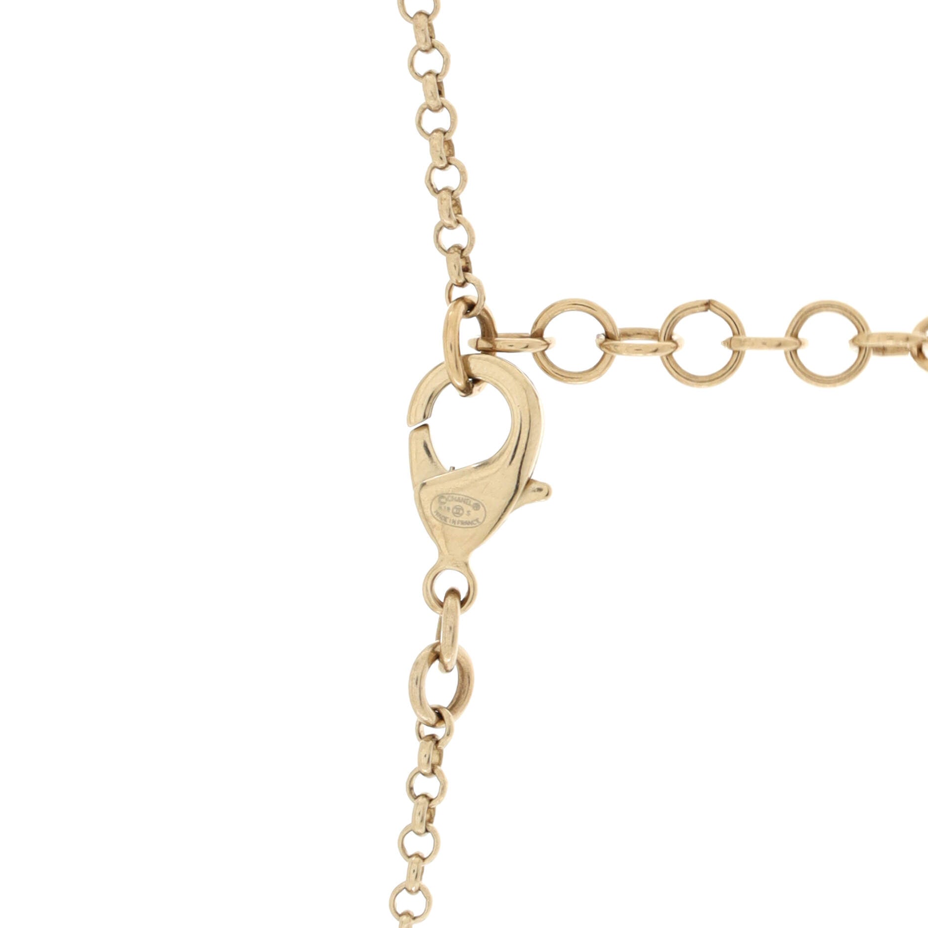 CC Long Necklace Faux Pearls and Beads