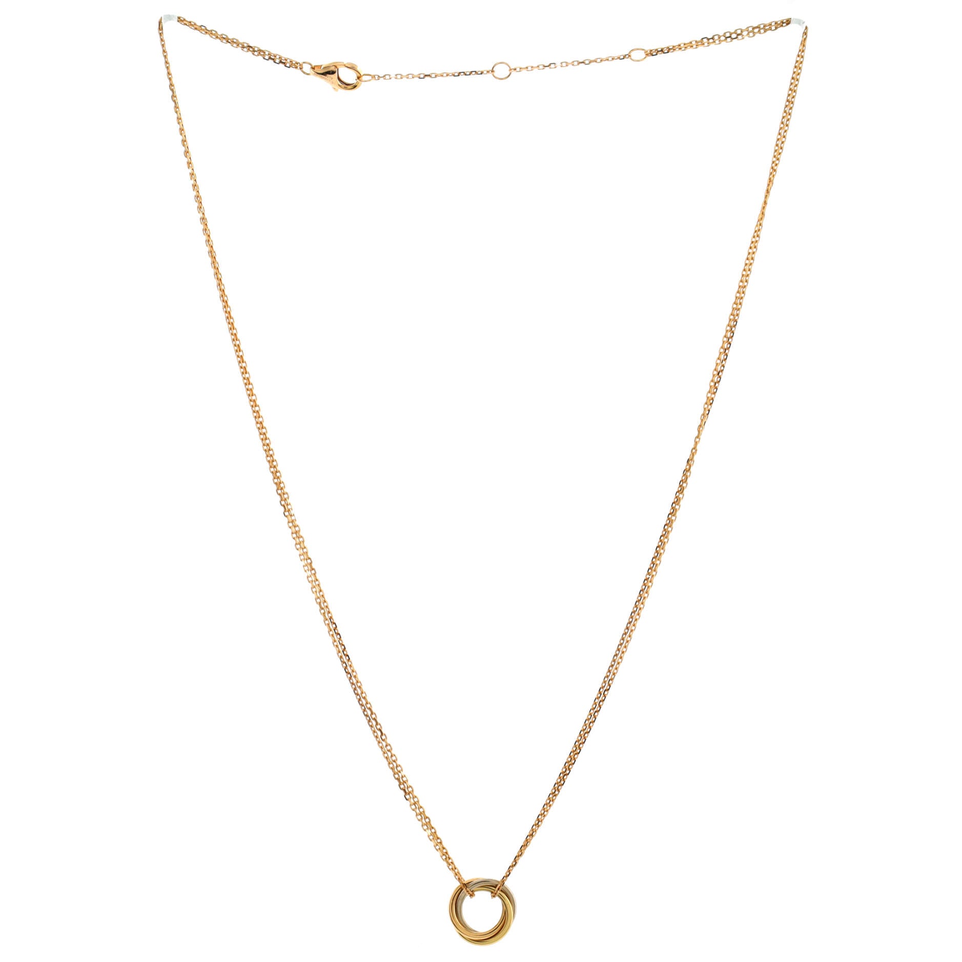 Trinity Choker Necklace 18K Tricolor Gold