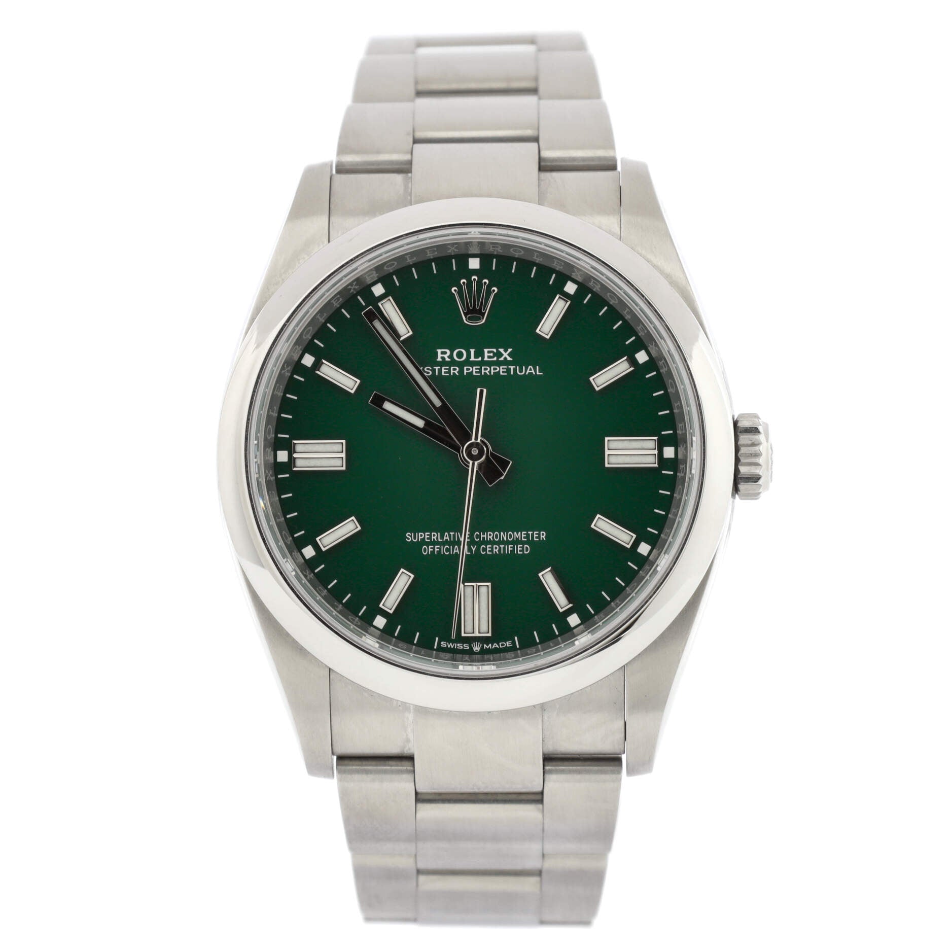 Oyster Perpetual Green Automatic Watch Stainless Steel 36