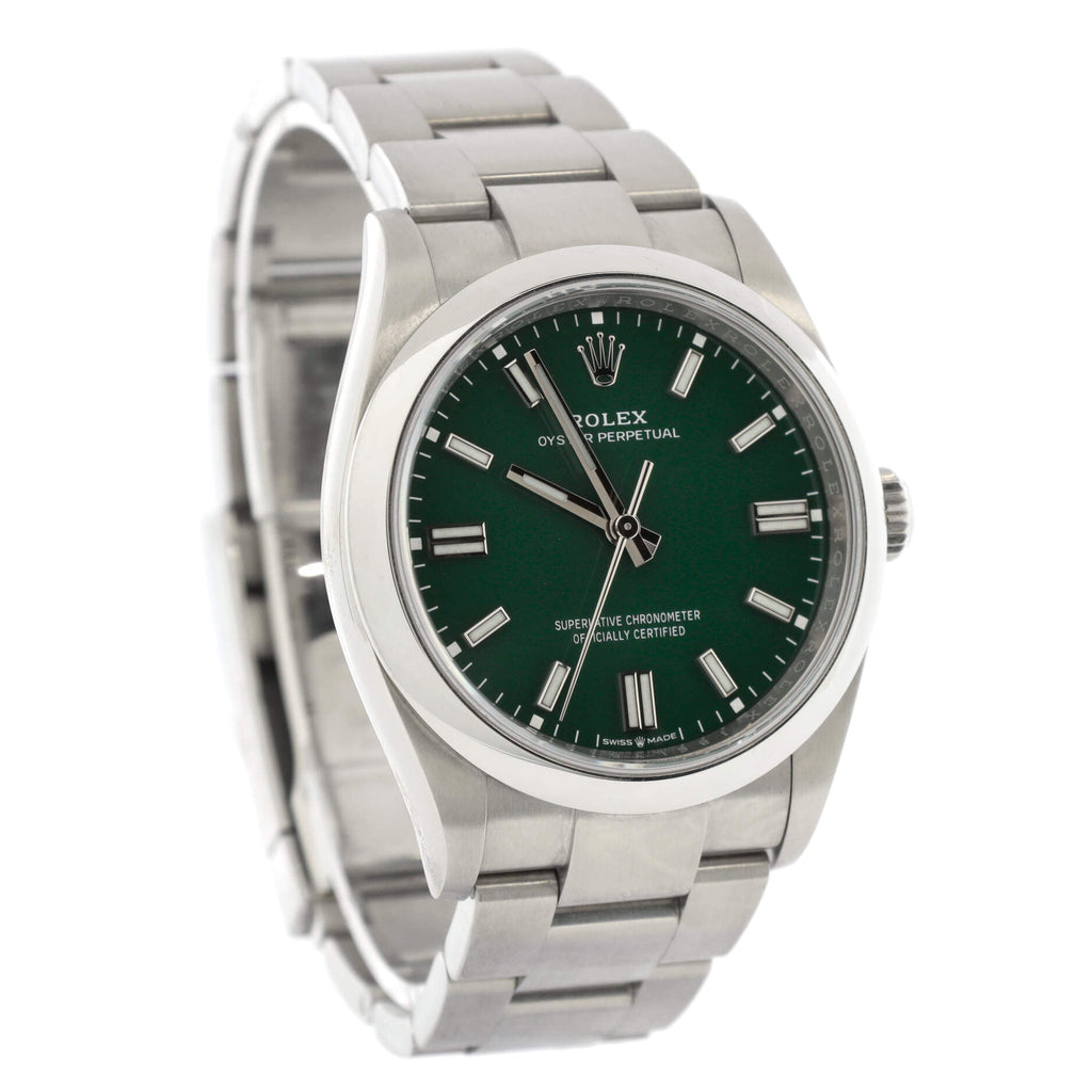 Oyster Perpetual Green Automatic Watch Stainless Steel 36