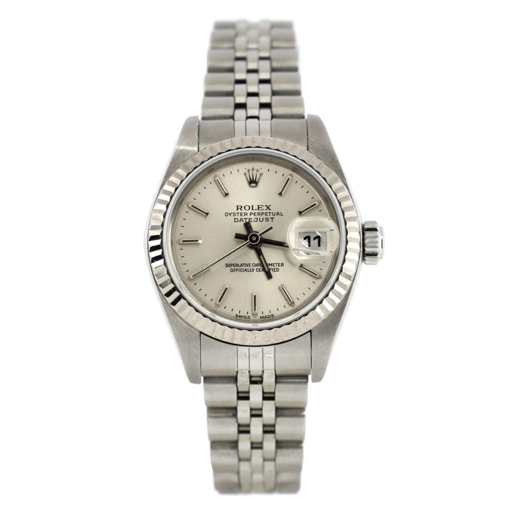 Oyster Perpetual Datejust Automatic Watch Stainless Steel and White Gold 26