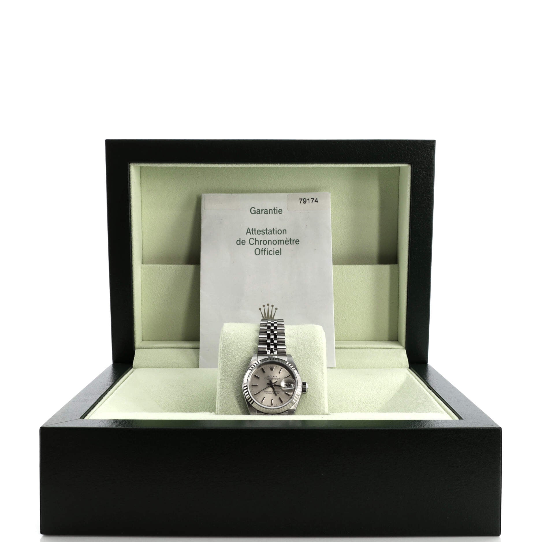 Oyster Perpetual Datejust Automatic Watch Stainless Steel and White Gold 26