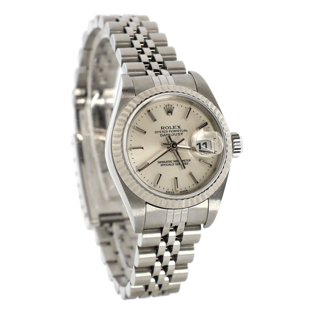 Oyster Perpetual Datejust Automatic Watch Stainless Steel and White Gold 26