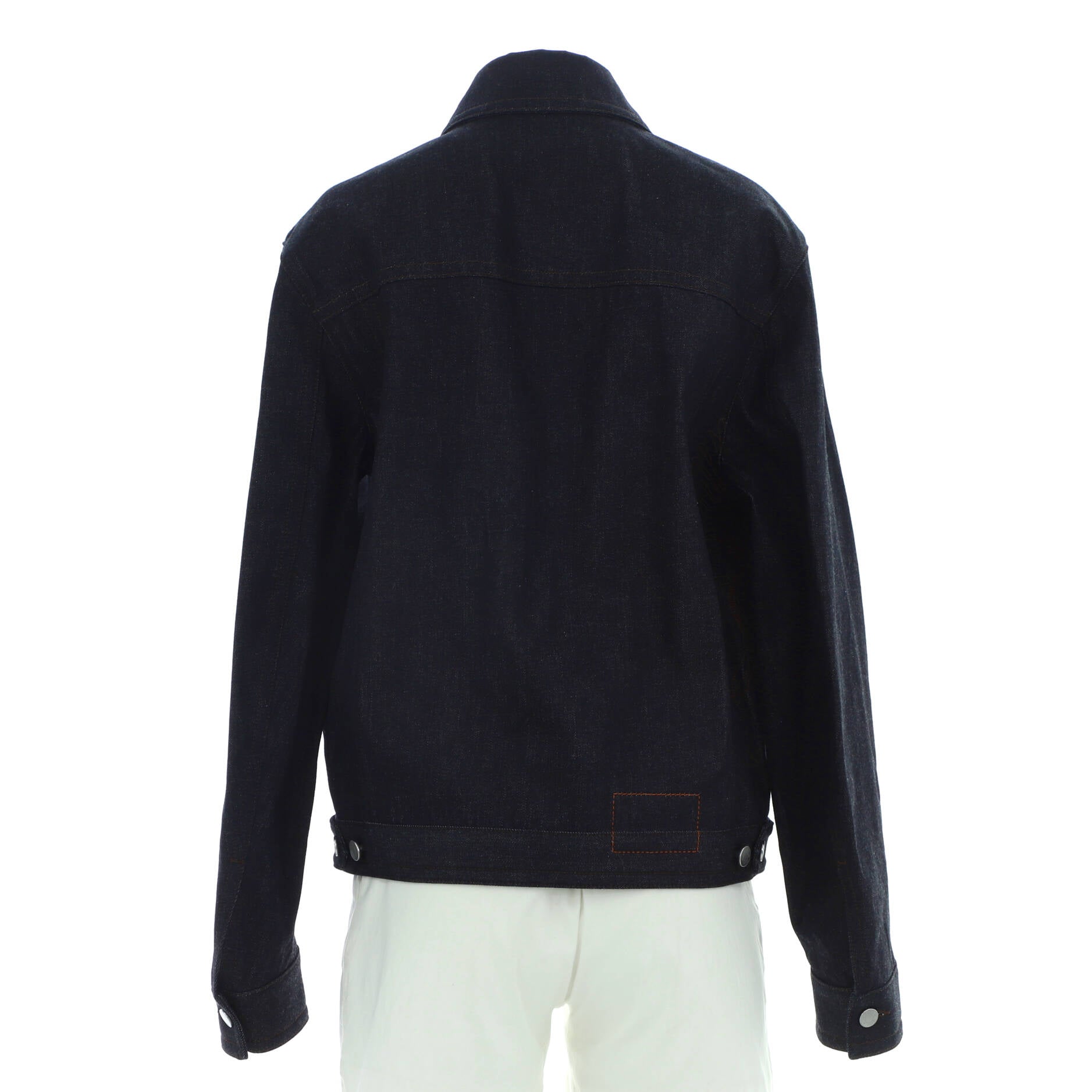 Men's Icones au Carre Jacket Embroidered Denim