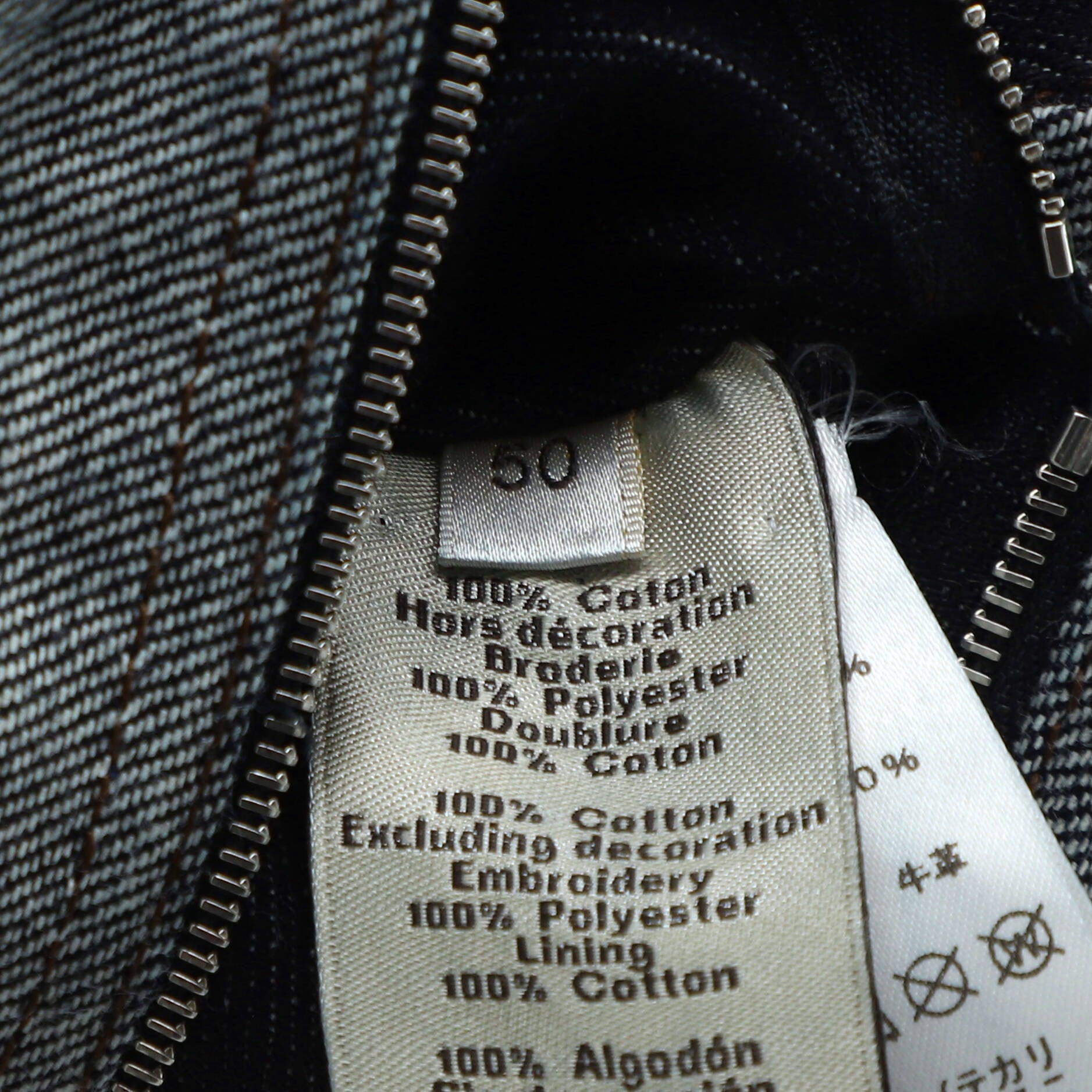 Men's Icones au Carre Jacket Embroidered Denim