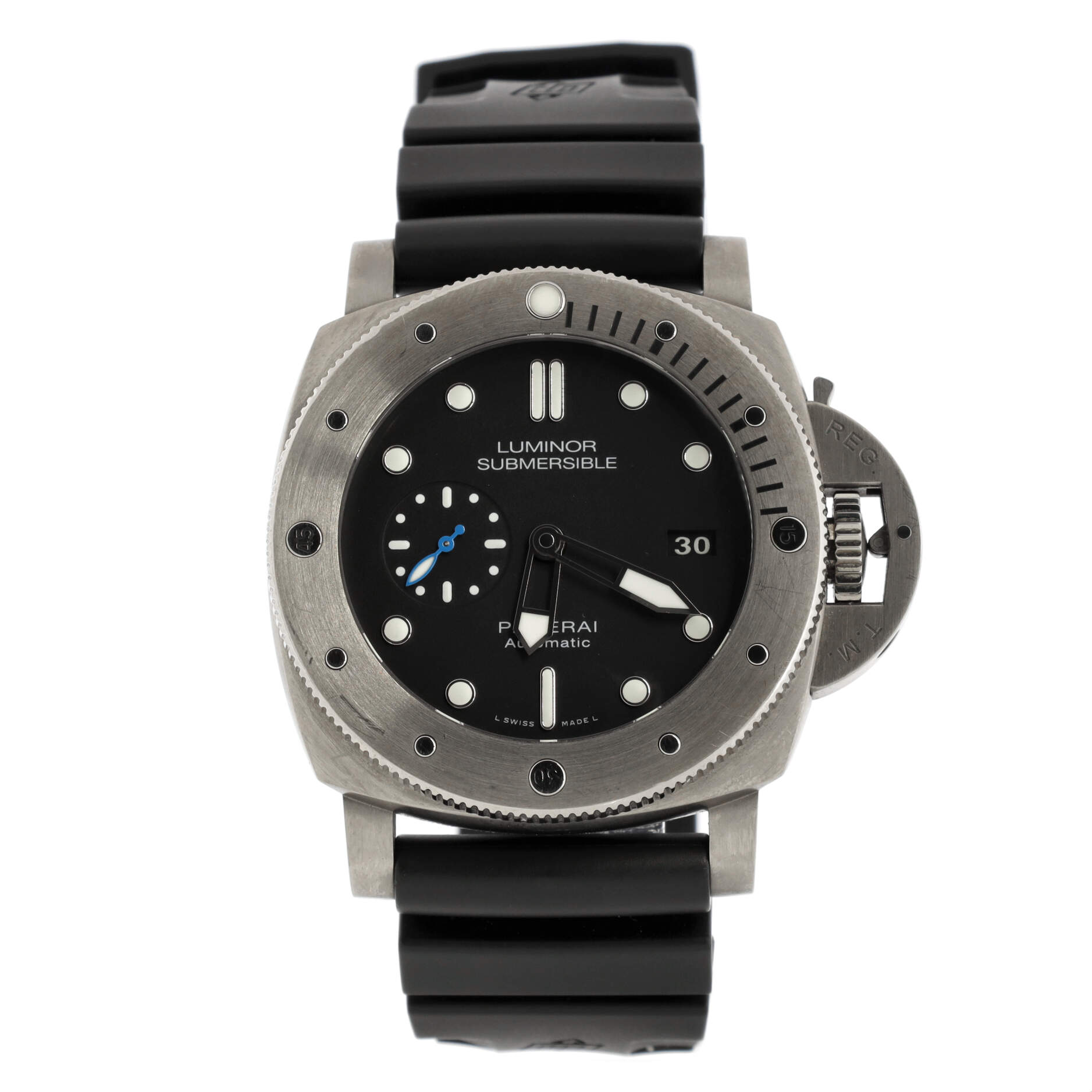 Luminor Submersible 1950 3 Days Automatic Watch Titanium and Rubber 47