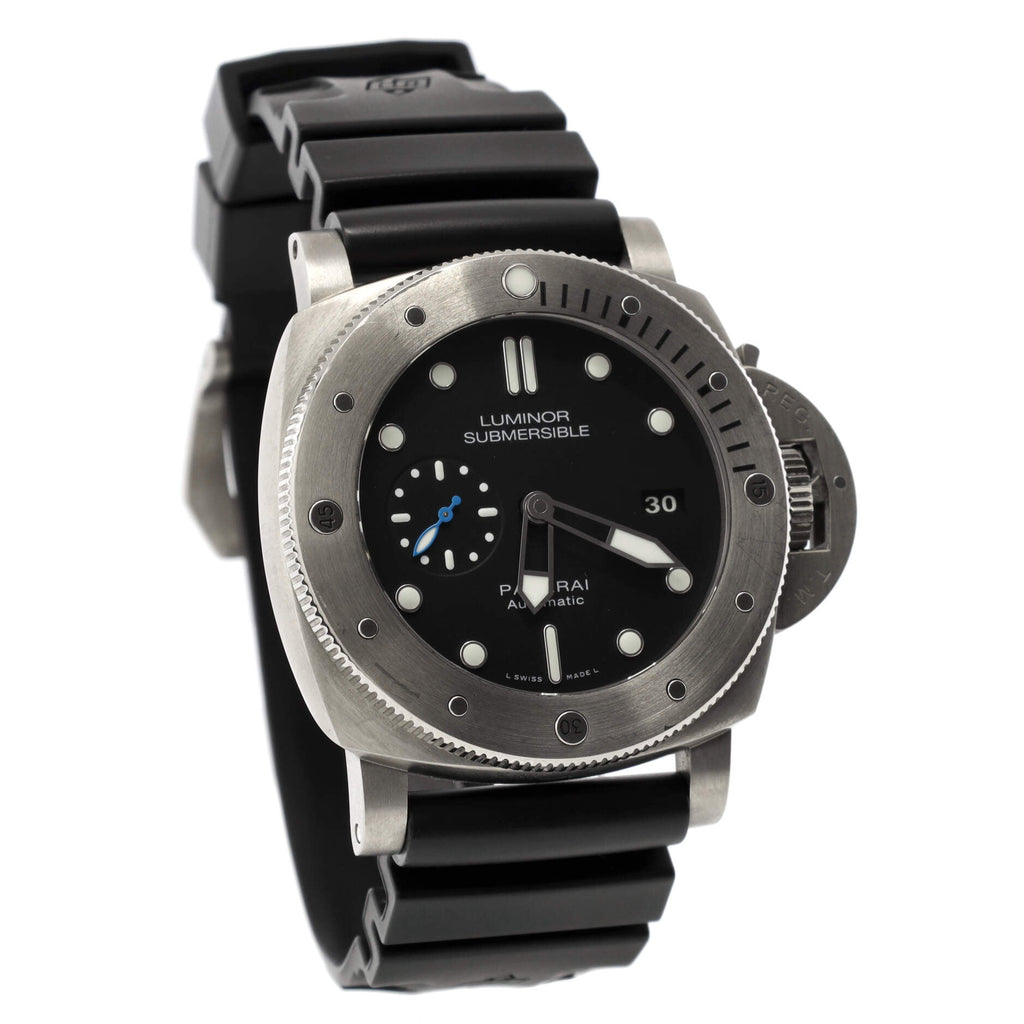 Luminor Submersible 1950 3 Days Automatic Watch Titanium and Rubber 47