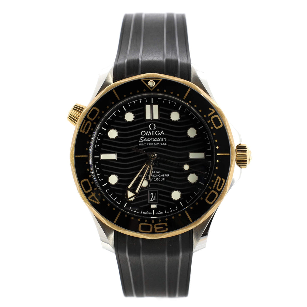 Seamaster Professional Diver 300M Co-Axial Master Chronometer Automatic Watch Stainless Steel and Rubber with Sedna Gold 42