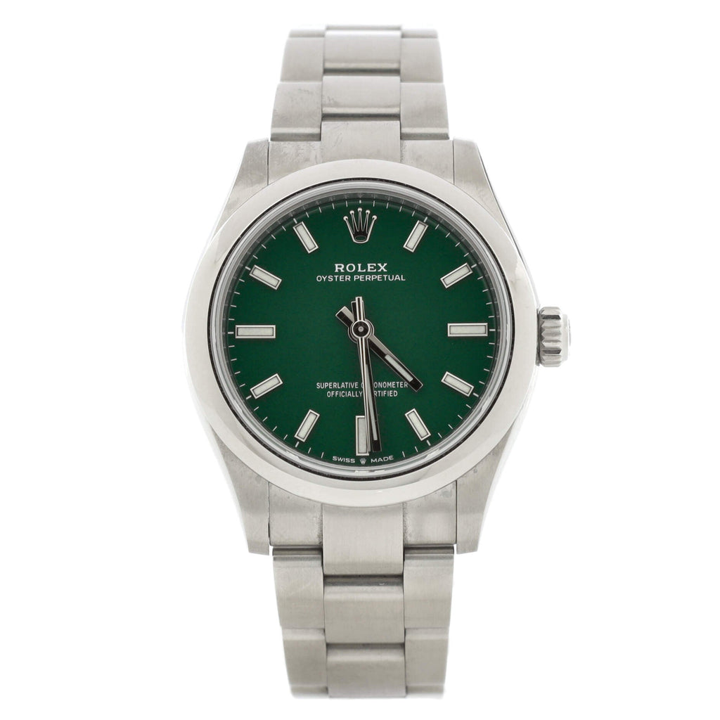 Oyster Perpetual Green Automatic Watch Stainless Steel 31