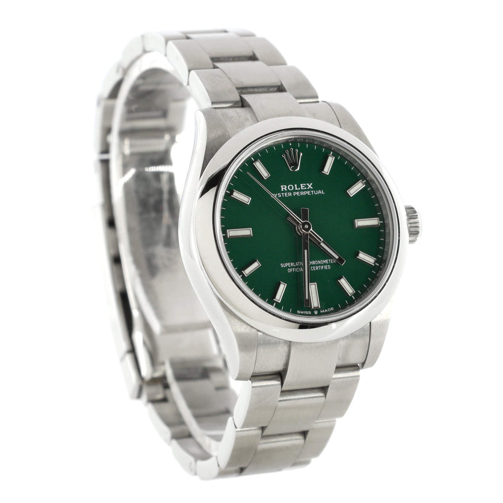Oyster Perpetual Green Automatic Watch Stainless Steel 31
