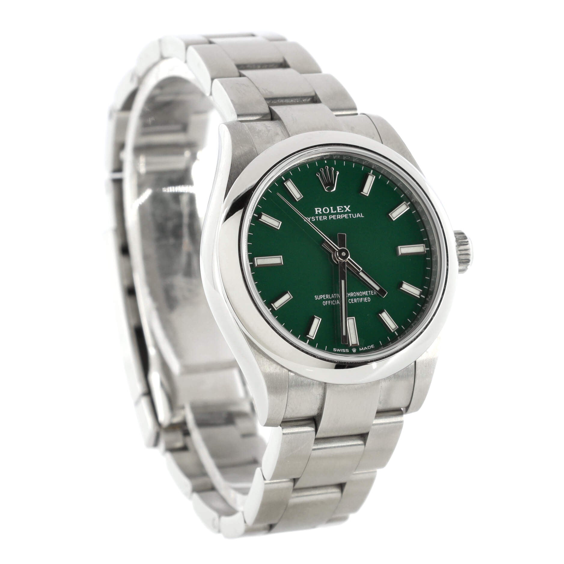 Oyster Perpetual Green Automatic Watch Stainless Steel 31