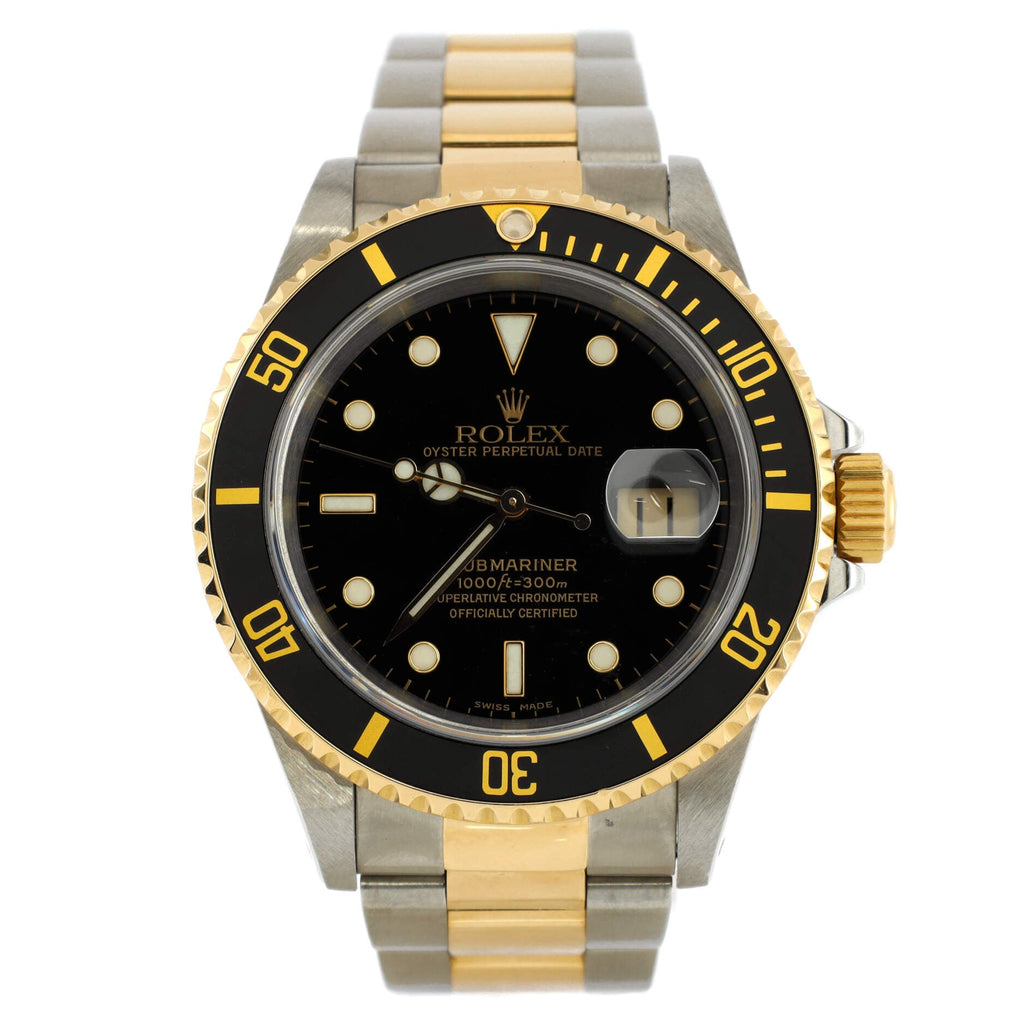 Oyster Perpetual Submariner Date Automatic Watch Stainless Steel with Yellow Gold 40