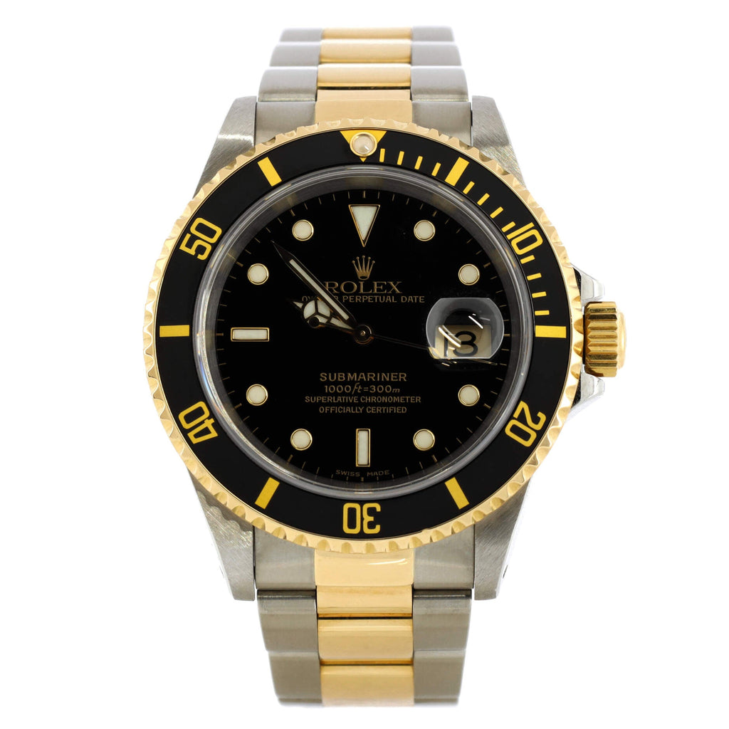 Oyster Perpetual Submariner Date Automatic Watch Stainless Steel with Yellow Gold 40