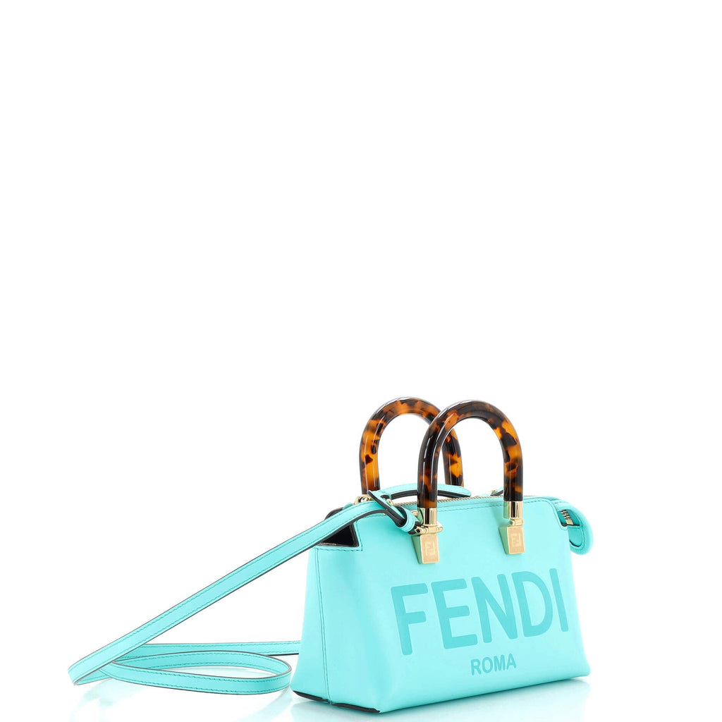 Logo By The Way Top Handle Bag Embossed Leather Mini