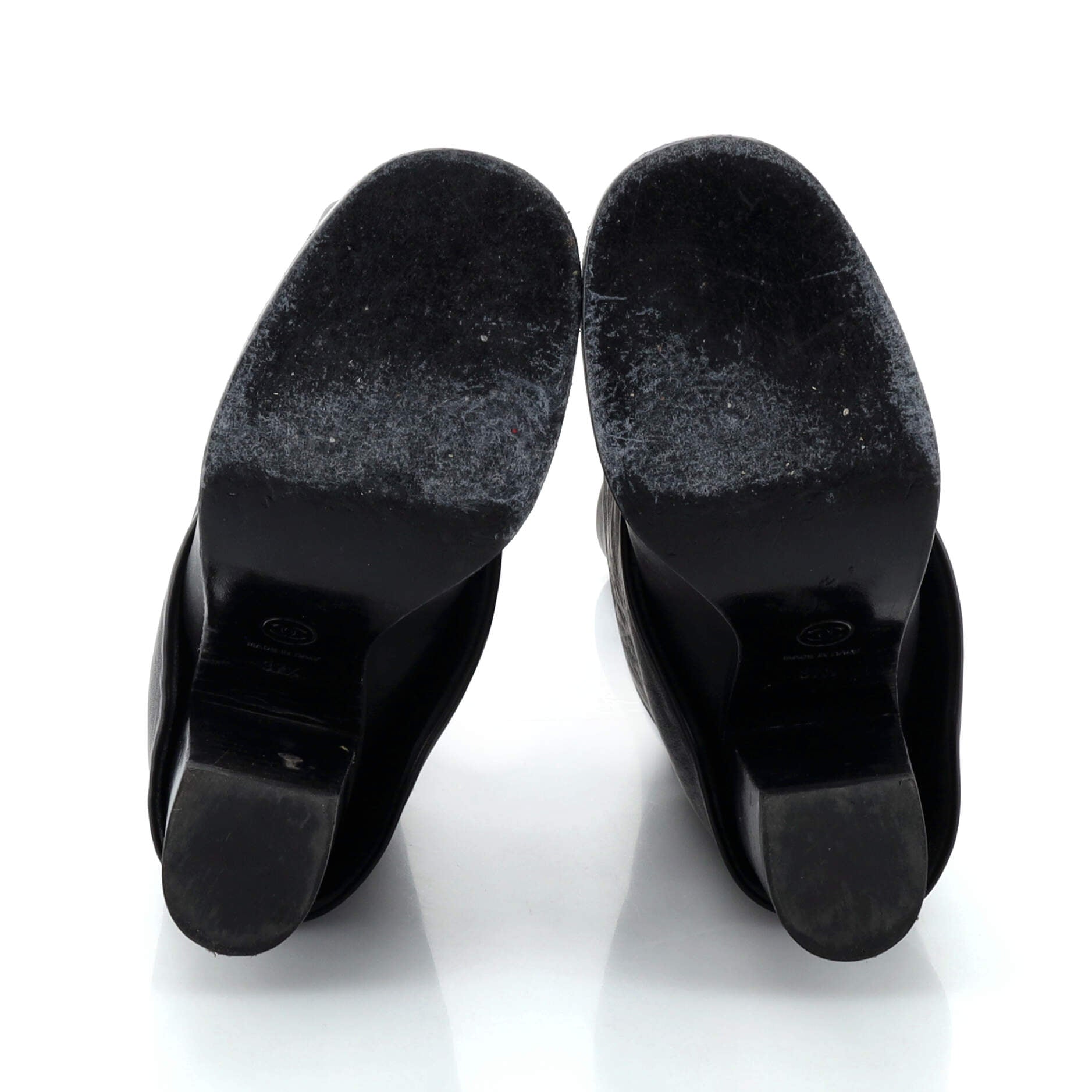 Women's Cap Toe Boots Leather with Patent