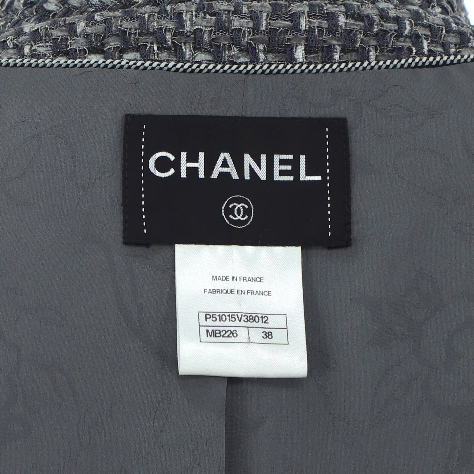 Women's Two Pocket Stand Collar Jacket Tweed