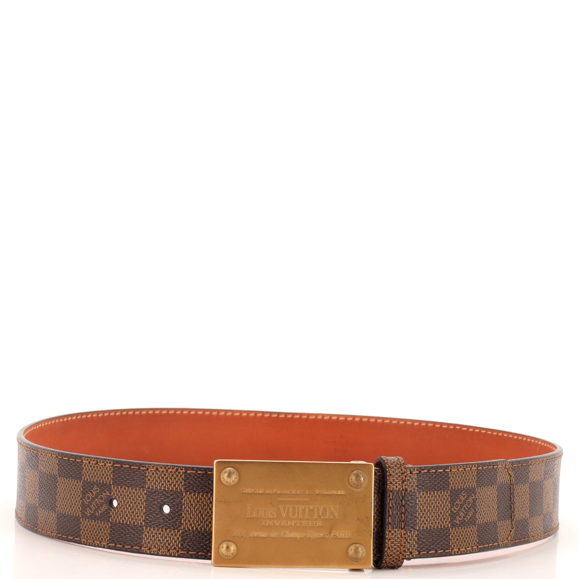Inventeur Belt Damier Medium 80
