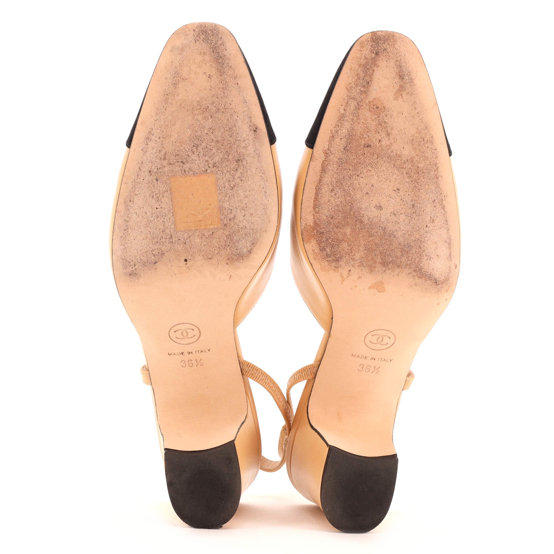 Women’s Cap Toe Slingback Pumps Leather